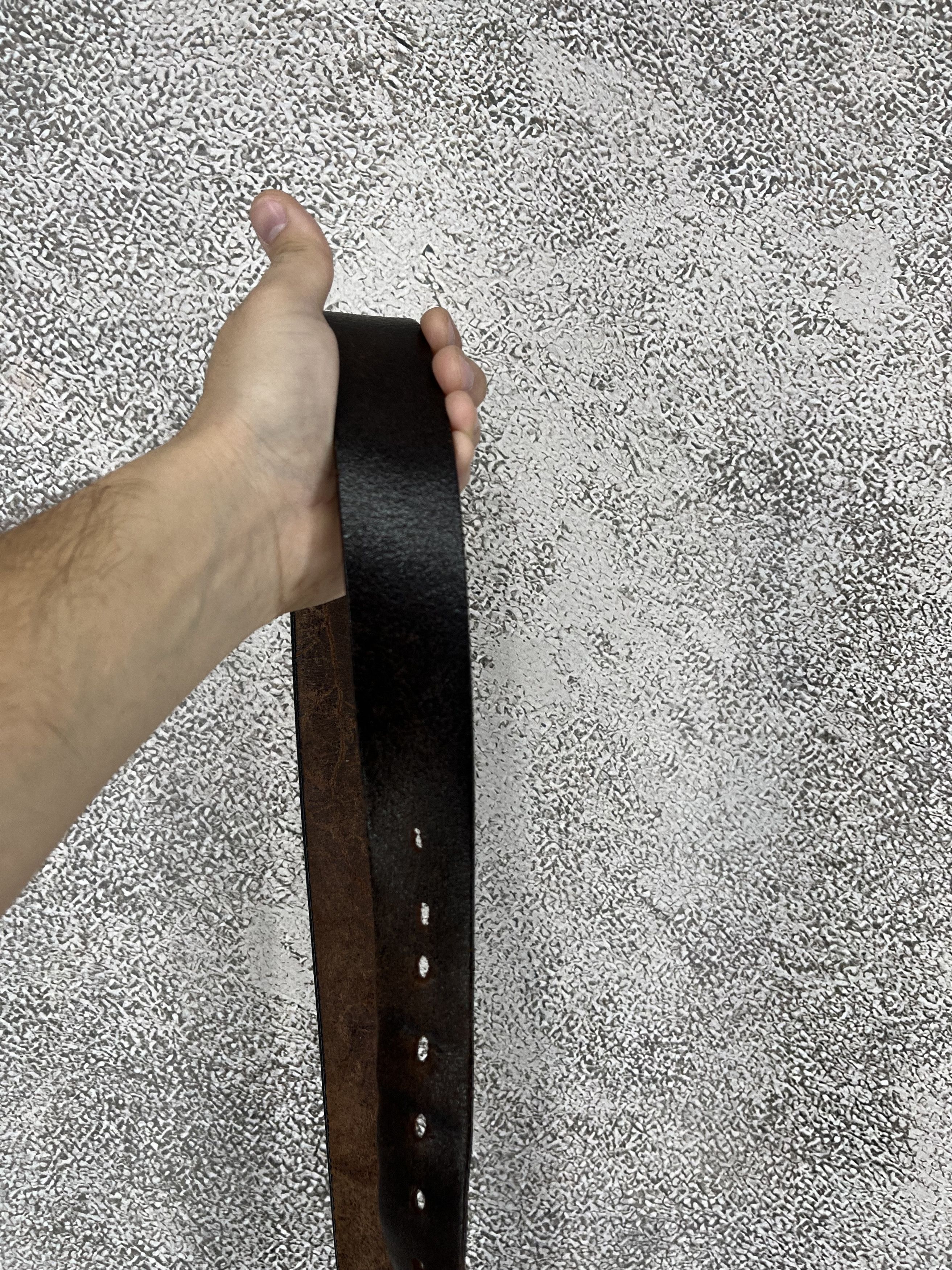 Diesel Vintage Y2K Diesel Belt Leather Metal Logo Japanese Size ONE SIZE - 6 Thumbnail