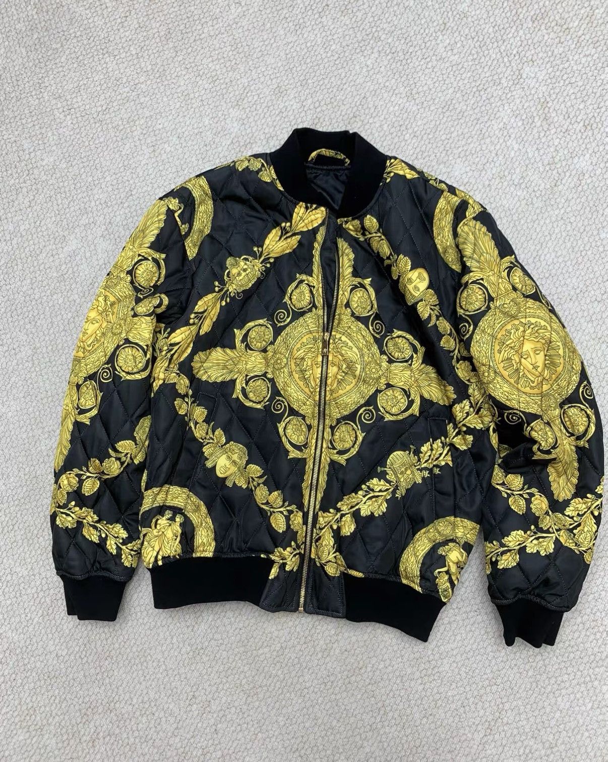 Versace VERSACE Baroque Print Stand Collar Padded Jacket Size US M / EU 48-50 / 2 - 4 Thumbnail