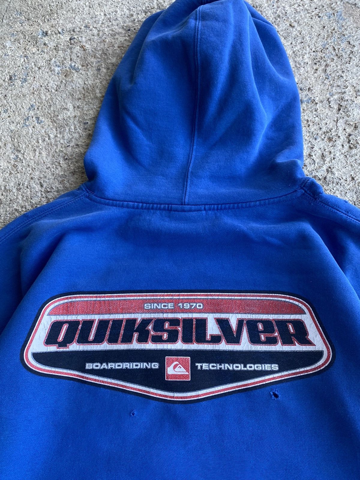Quiksilver × Vintage Vintage Y2K Quiksilver Unique Distressed Essential Hoodie Size US L / EU 52-54 / 3 - 17 Thumbnail