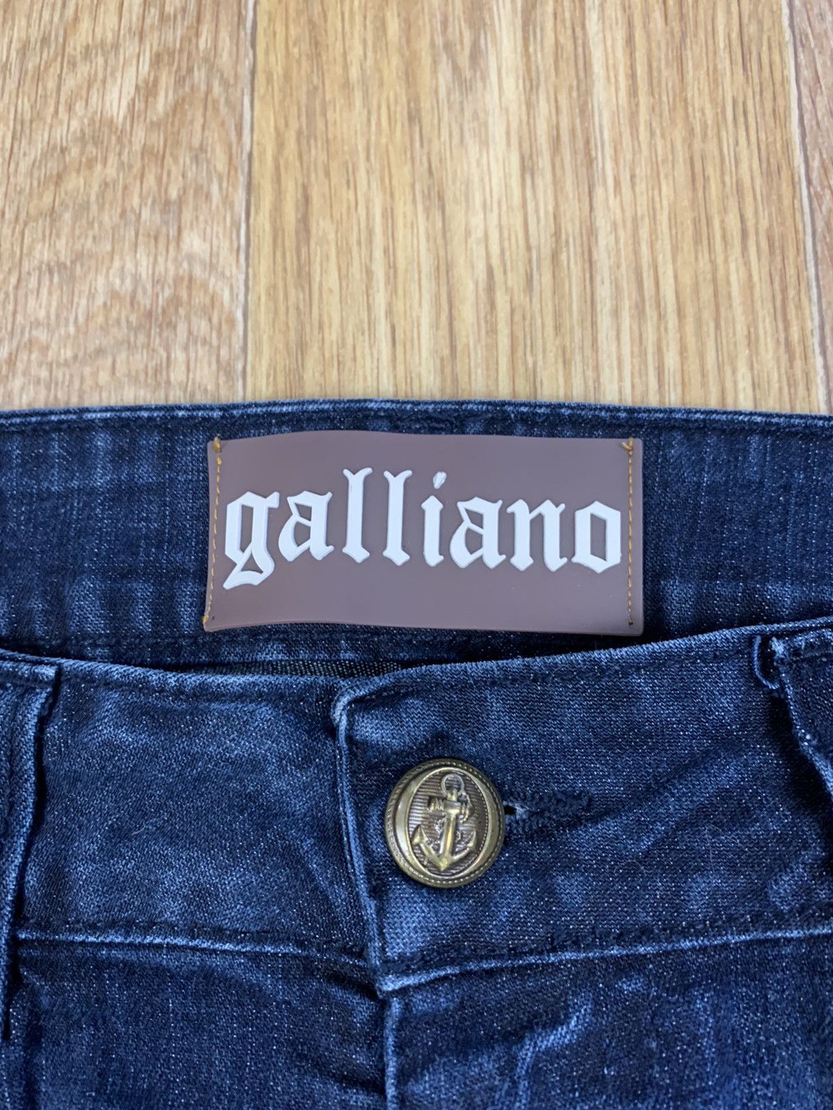 John Galliano Galliano Vintage Stretches Slim Fit Jeans Size US 31 - 2 Thumbnail