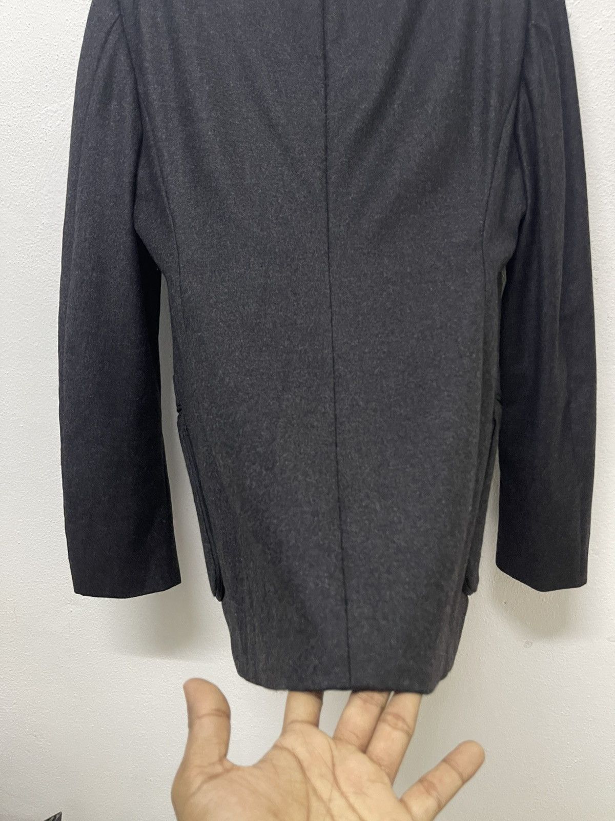 Gianfranco Ferre 1990s GIANFRANCO FERRE DOUBLE BREAST WOOL COAT RAYON LINEN Size US M / EU 48-50 / 2 - 11 Thumbnail