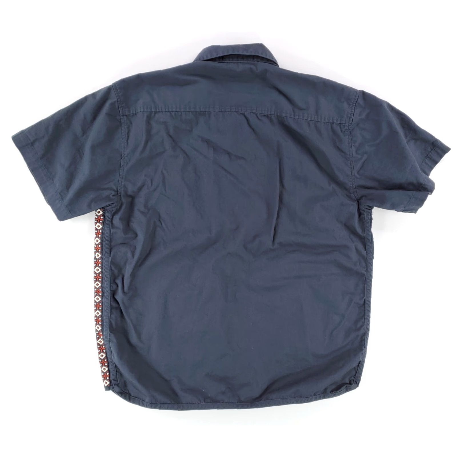 Howler Brothers Howler Bros Short Sleeve Button Up Shirt Loop Collar Dark Blue Grey Mens M Size US M / EU 48-50 / 2 - 5 Thumbnail