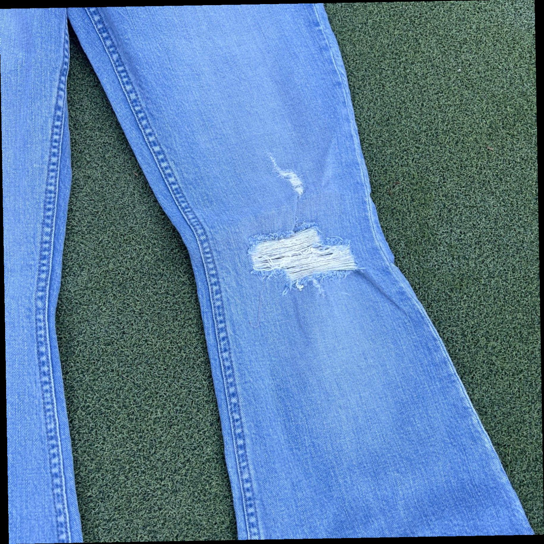 Lee New LEE Womens Flared Jeans Size 6 Medium Wash Cotton Spandex Blend Stretch Size 28" / US 6 / IT 42 - 2 Thumbnail