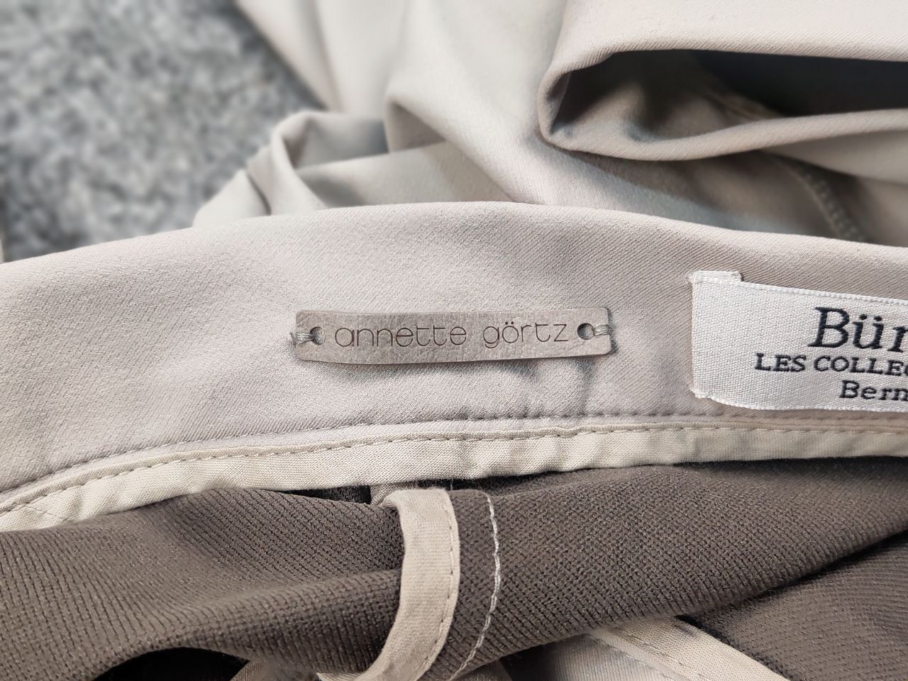 Annette Gortz Annette Görtz polyamide Blend Beige Classic Trouser Pants Size 34" / US 12 / IT 48 - 11 Thumbnail