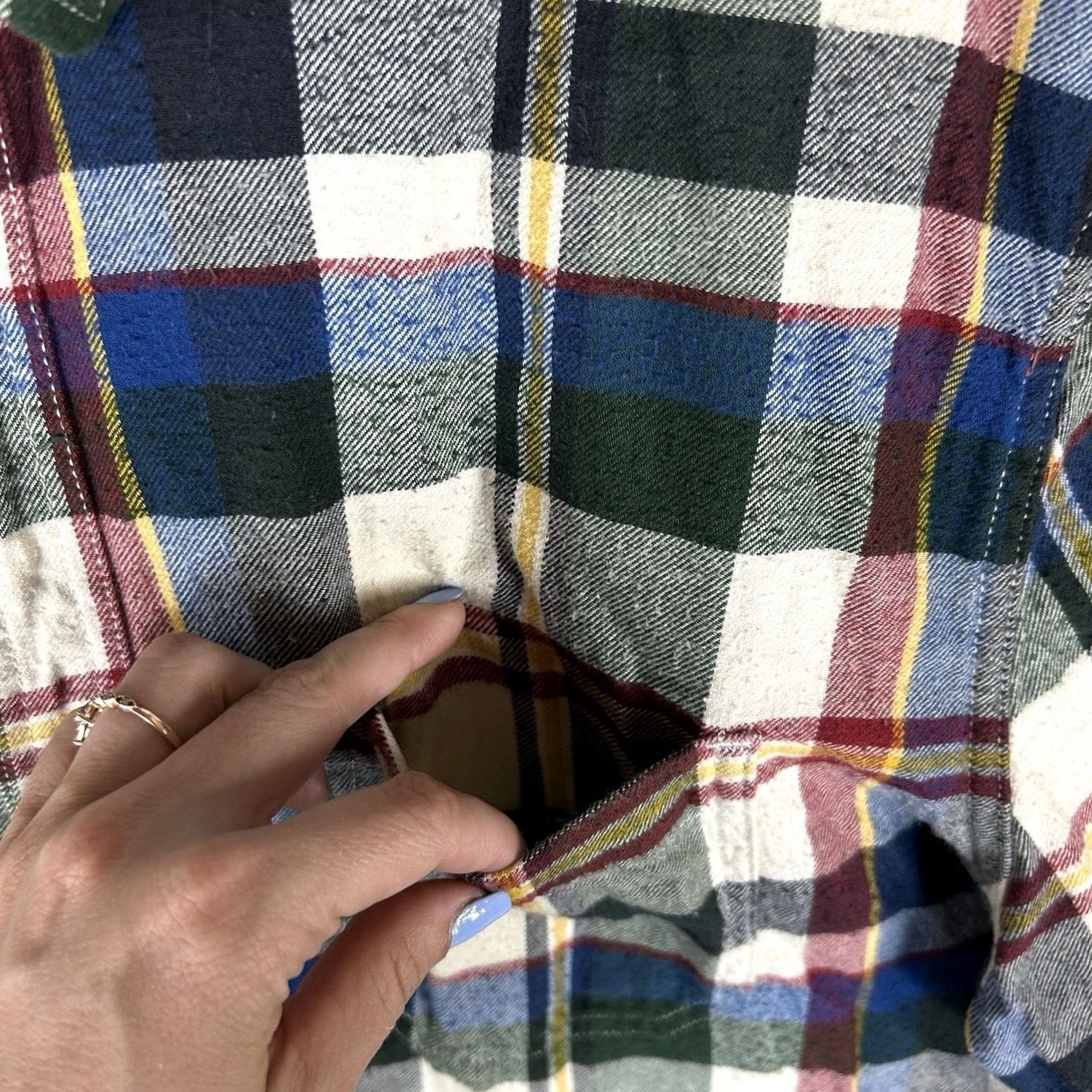 American Eagle Outfitters American Eagle Button-Up Flannel Shirt Mens XL Plaid Long Sleeve Casual 100% Cotton Relaxed Comfort Top Size US XL / EU 56 / 4 - 6 Thumbnail