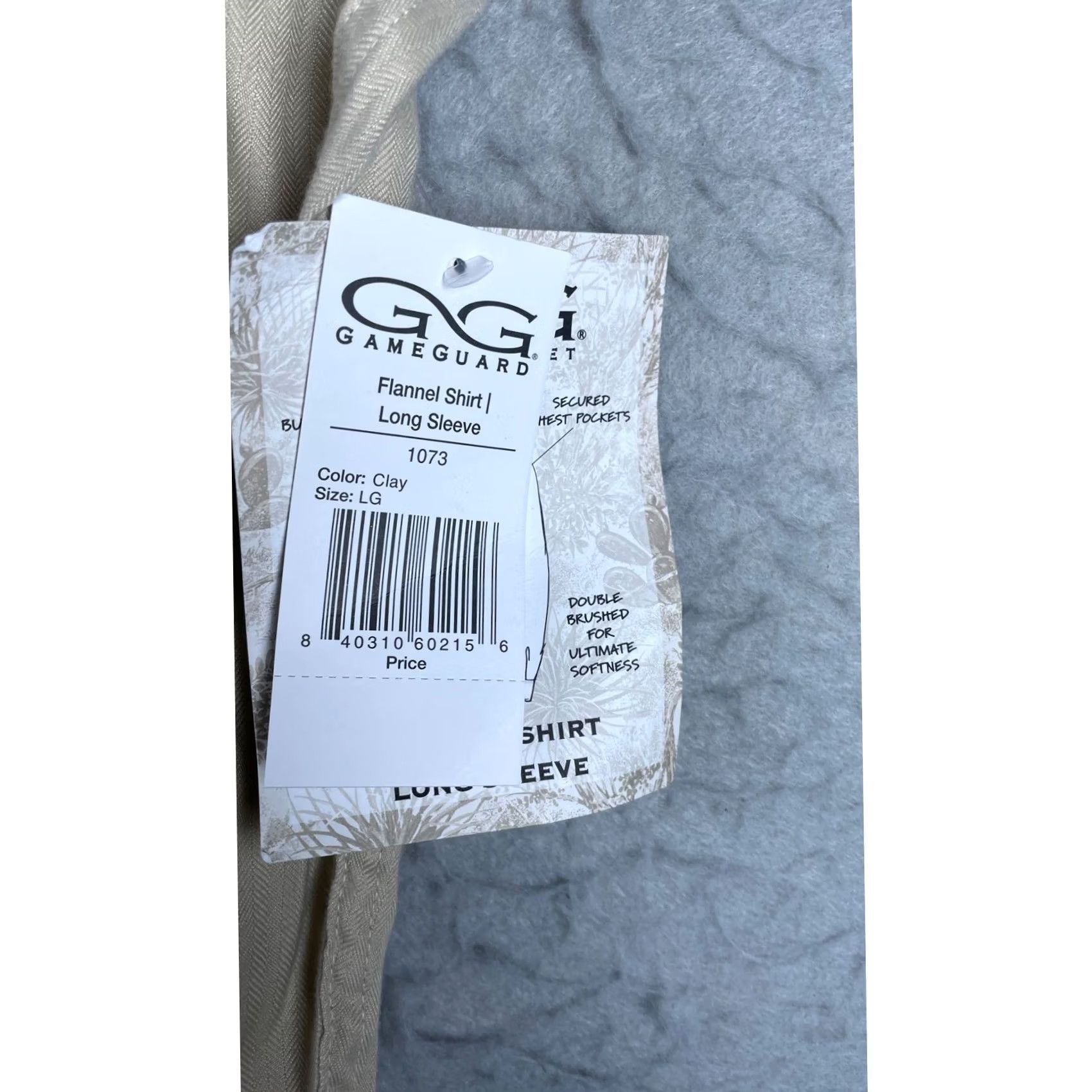 Vintage GameGuard Flannel Shirt Men L Clay New Long Sleeve Herringbone Button Down Beige 1073 Size US L / EU 52-54 / 3 - 7 Thumbnail