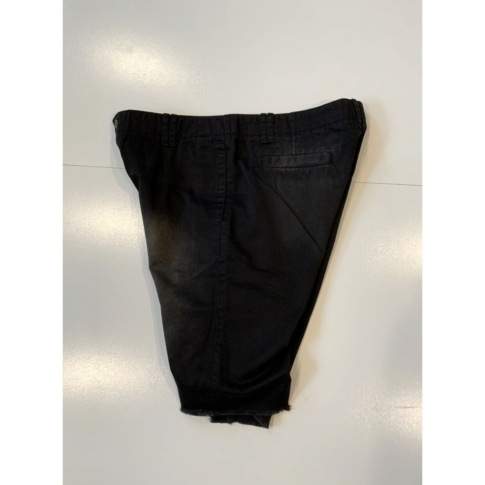 Vintage NWT Dope Clothing Summer 2015 Raw Edge Frayed Black Faded Chino Shorts Sz. 36 Men Black Chino Shorts 36 Mens Summer 2015 NWT Dope Clothing Size US 36 / EU 52 - 2 Thumbnail