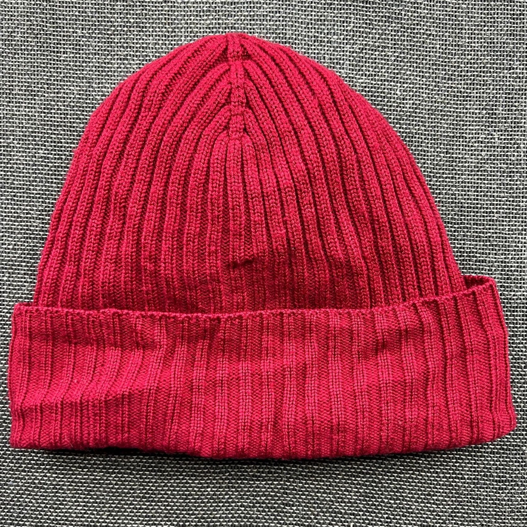 Vintage Norrona Rib Beanie Hat One Size 100% Wool Red Lined Thermal Jester Beanie Unisex Adults Mens Womens Boys Girls Size ONE SIZE - 4 Thumbnail