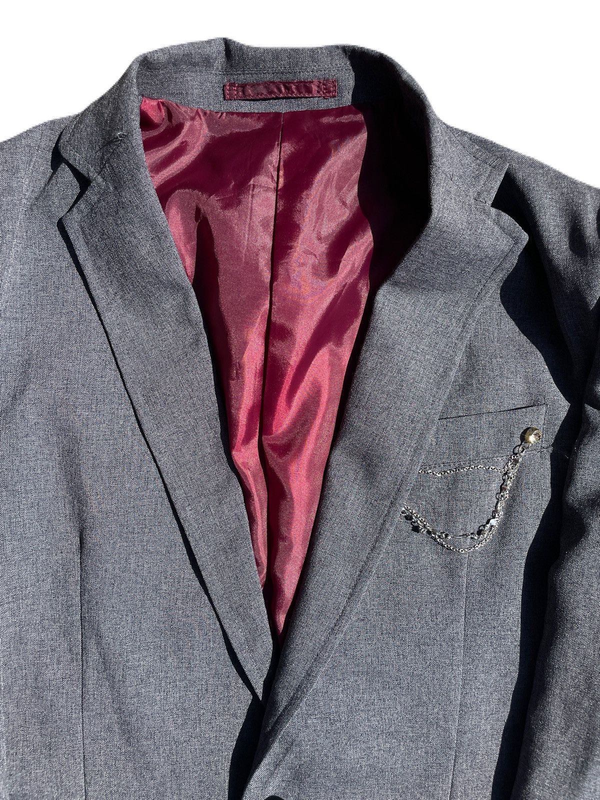 If Six Was Nine 2000s Japanese archive Vkei Gyaruo Chain Tailored Jacket Size US XS / EU 42 / 0 - 5 Thumbnail
