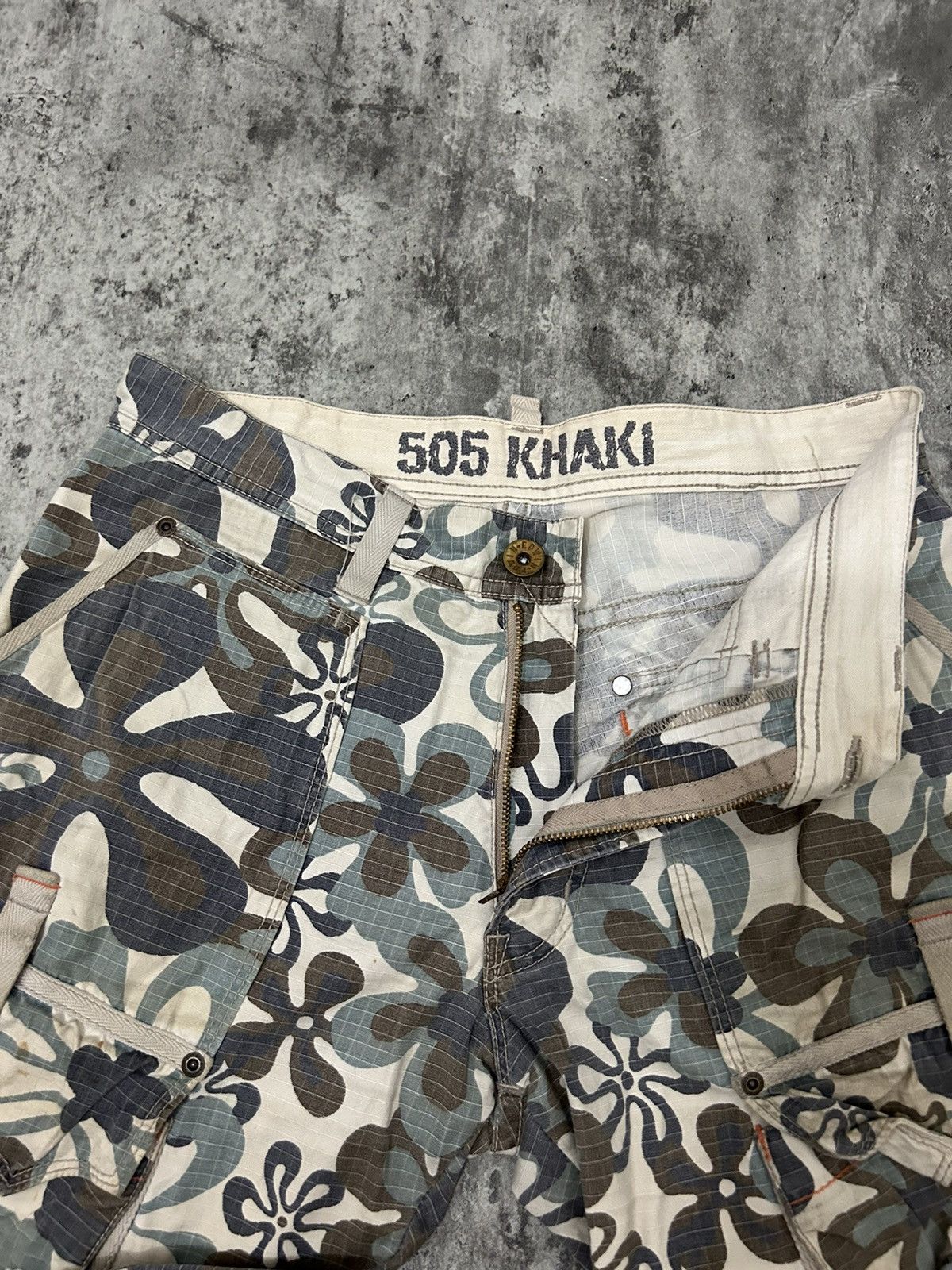 Edwin × Hysteric Glamour × Japanese Brand Edwin 505 Flower Multipocket Cargo Pants Size US 32 / EU 48 - 12 Thumbnail