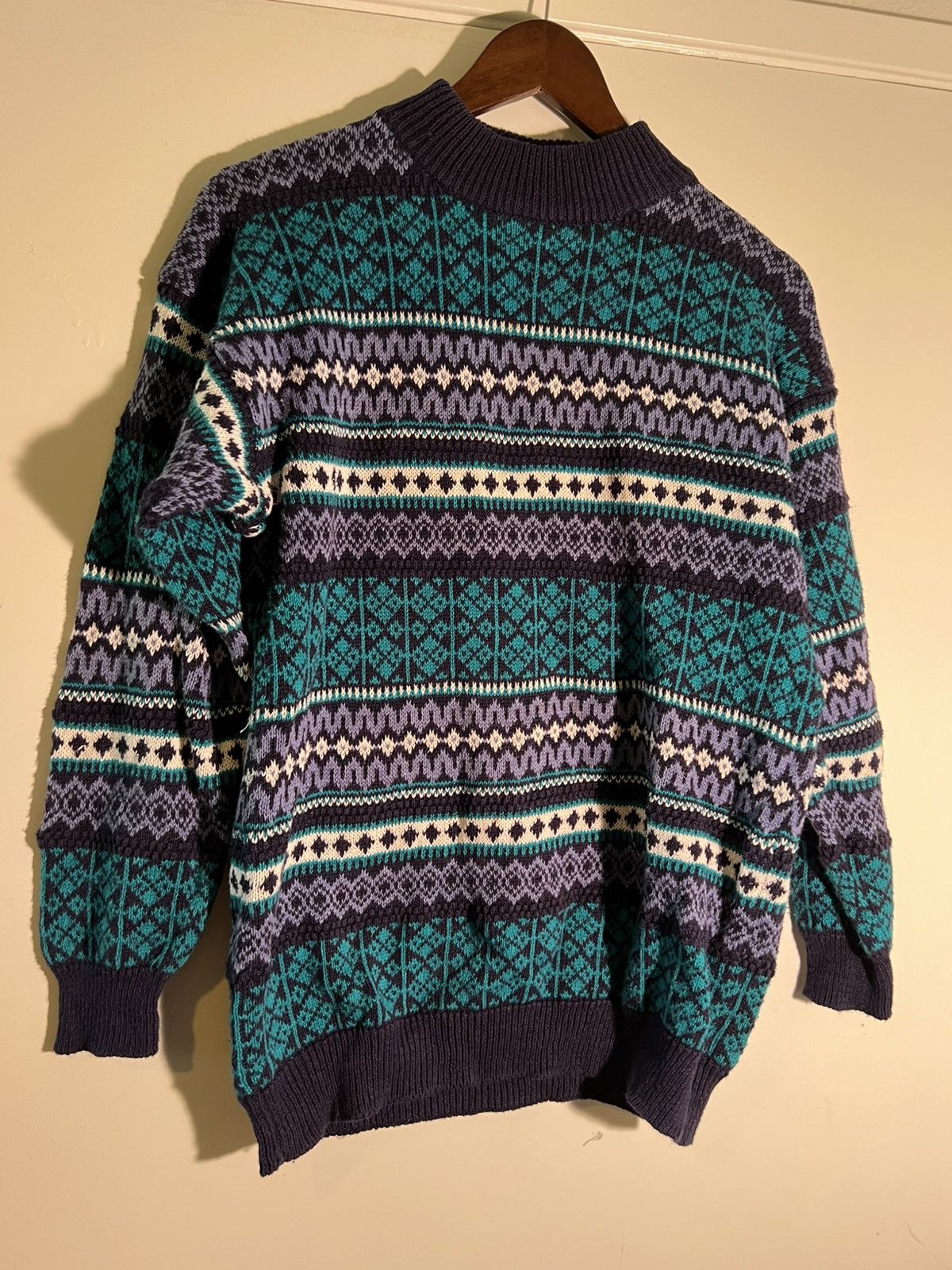 Vintage 90’s 2000’s Y2K Vintage Extra Retro Multi Pattern Sweater Size US S / EU 44-46 / 1 - 1 Thumbnail