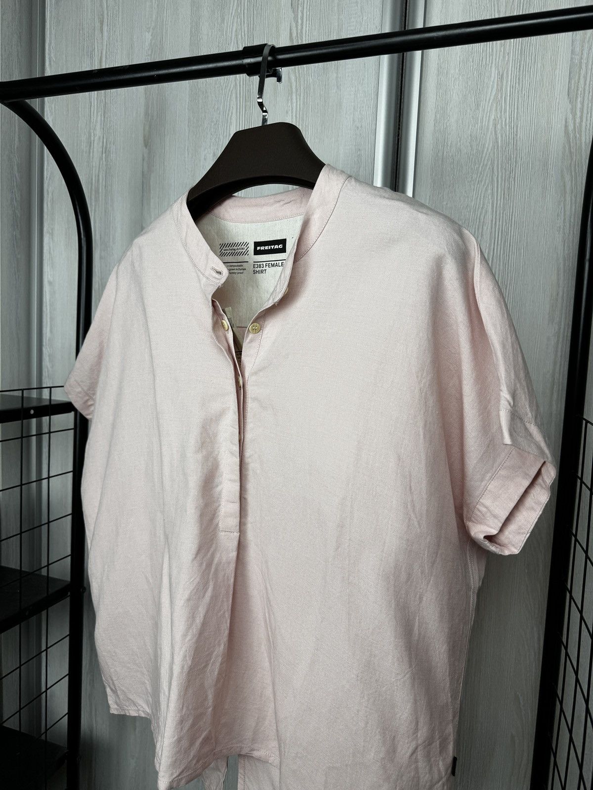 Freitag Freitag E383 Female Linen Modal Blend ss shirt size L Size L / US 10 / IT 46 - 3 Thumbnail