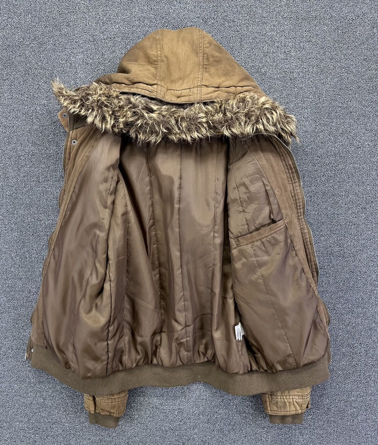 In The Attic Vintage In The Attic Punk Style Fur Hoodie Zip Up Jacket Size L / US 10 / IT 46 - 5 Thumbnail