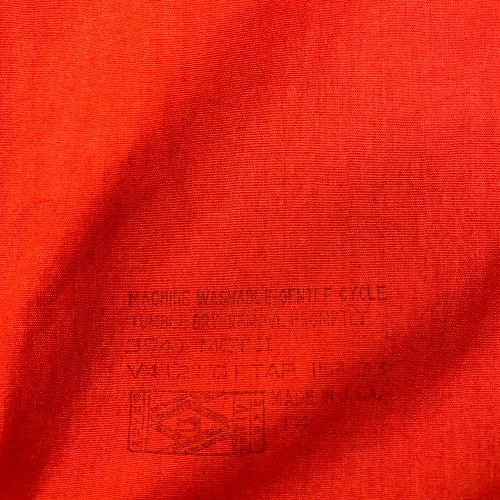 Arrow arrow Kent Collection Mett II Shirt Mens Large Red Long Sleeve Button Up 70s Size US L / EU 52-54 / 3 - 3 Thumbnail