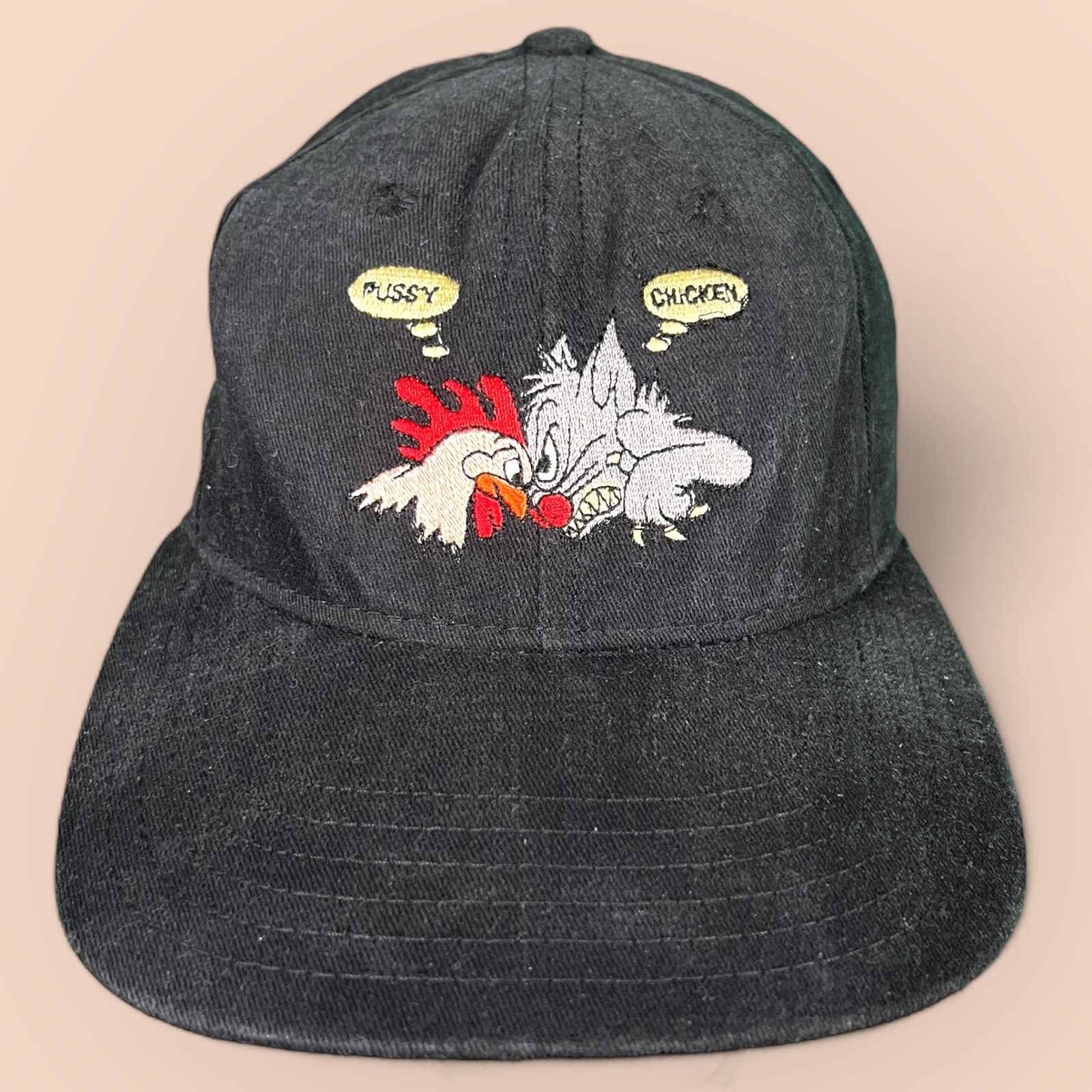 No Fear Vintage 90s No Fear Gear Snapback Cap Chicken vs Pussy Cat