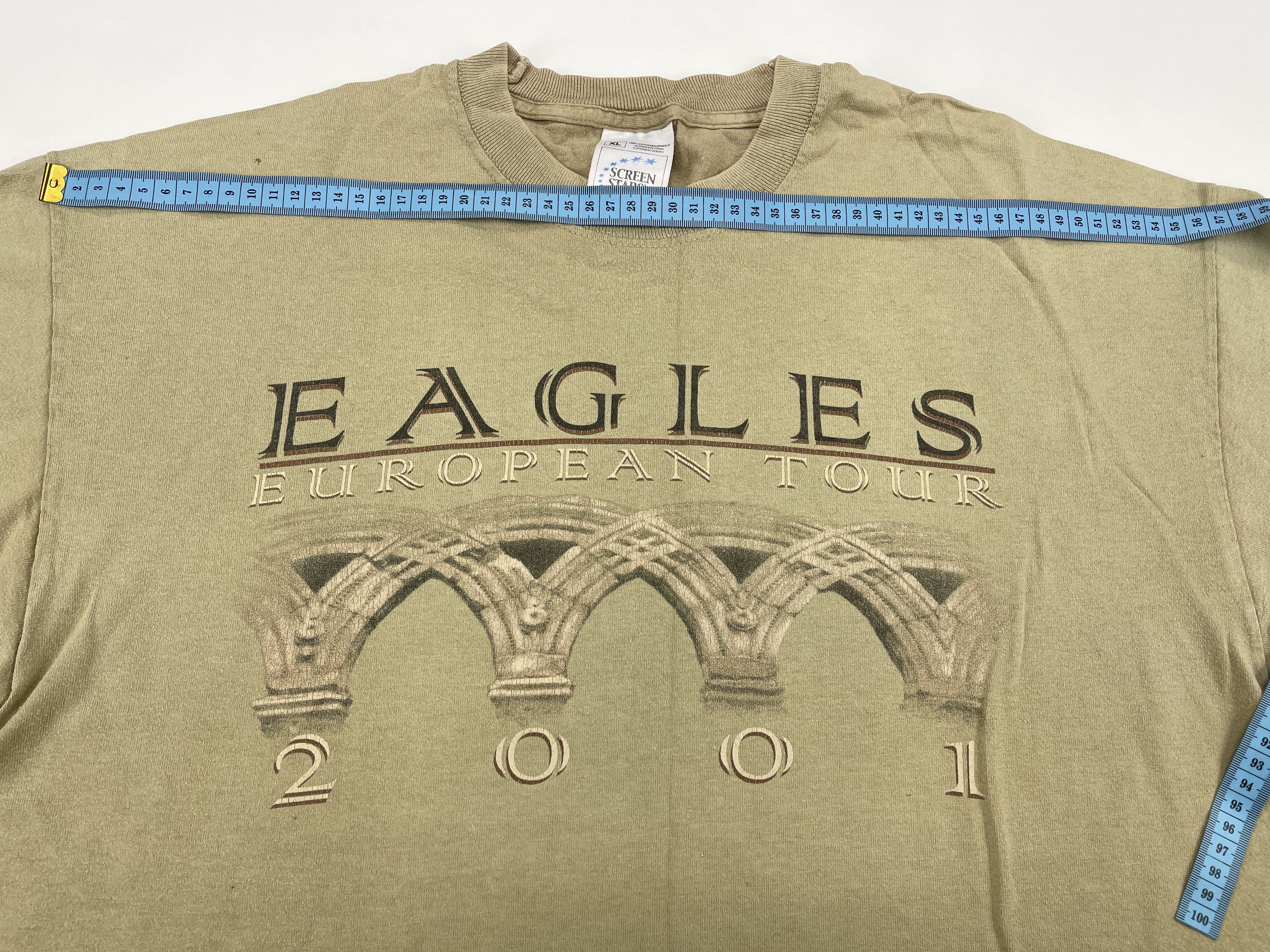 Band Tees Eagles band T-Shirt, vintage 2001 European Tour, 90s, 2000s Size US L / EU 52-54 / 3 - 8 Thumbnail