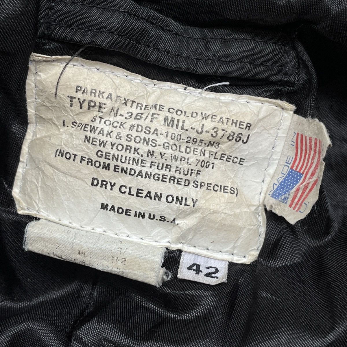 Buzz Rickson's × I. Spiewak And Sons × Vintage Vintage I Spiewak & Sons N-3B Jacket Golden Fleece USA Size US XL / EU 56 / 4 - 19 Thumbnail