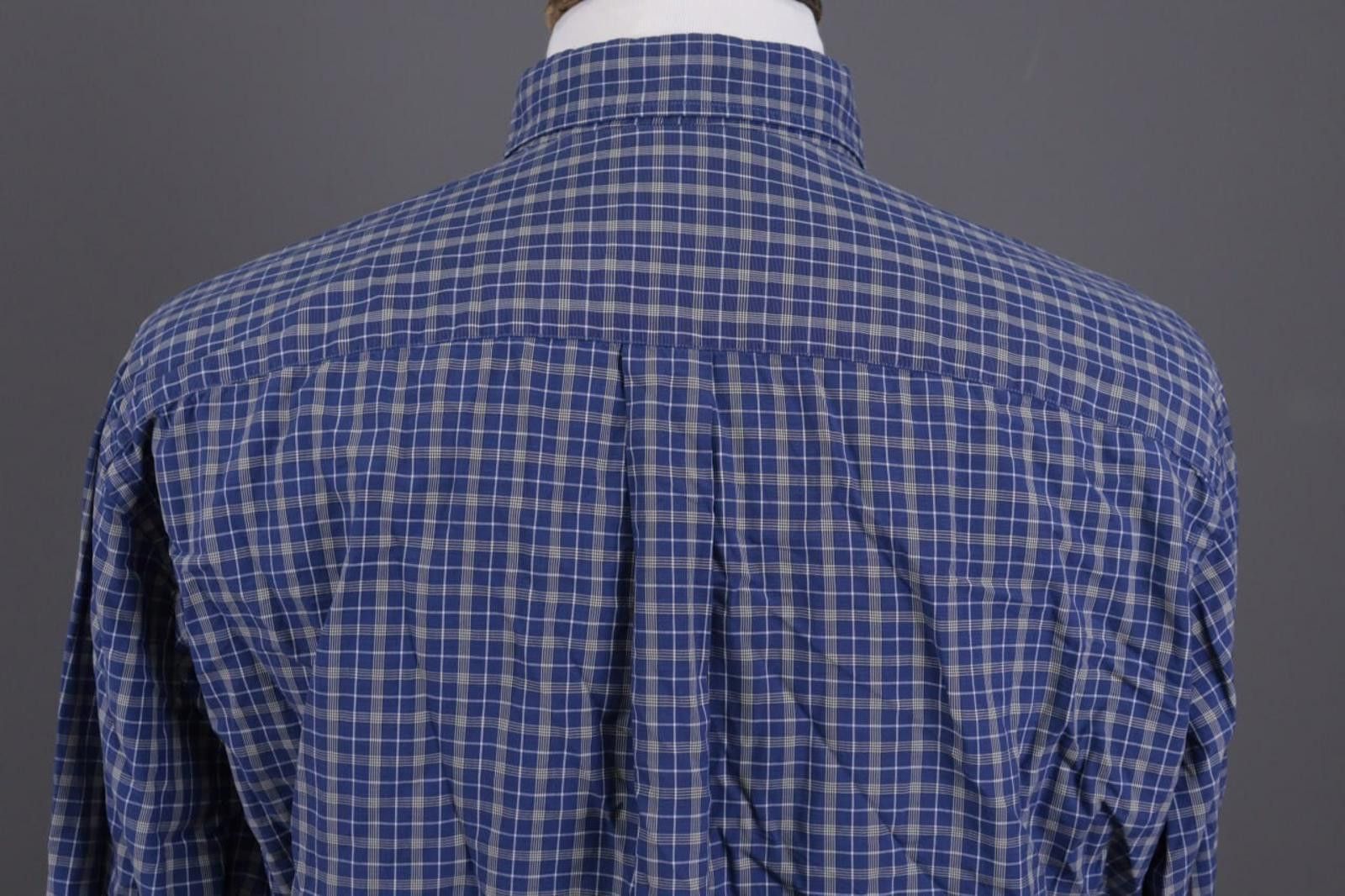 Corneliani Corneliani Blue Check Button Down Shirt Size 42 / 16.5 Size US M / EU 48-50 / 2 - 8 Thumbnail