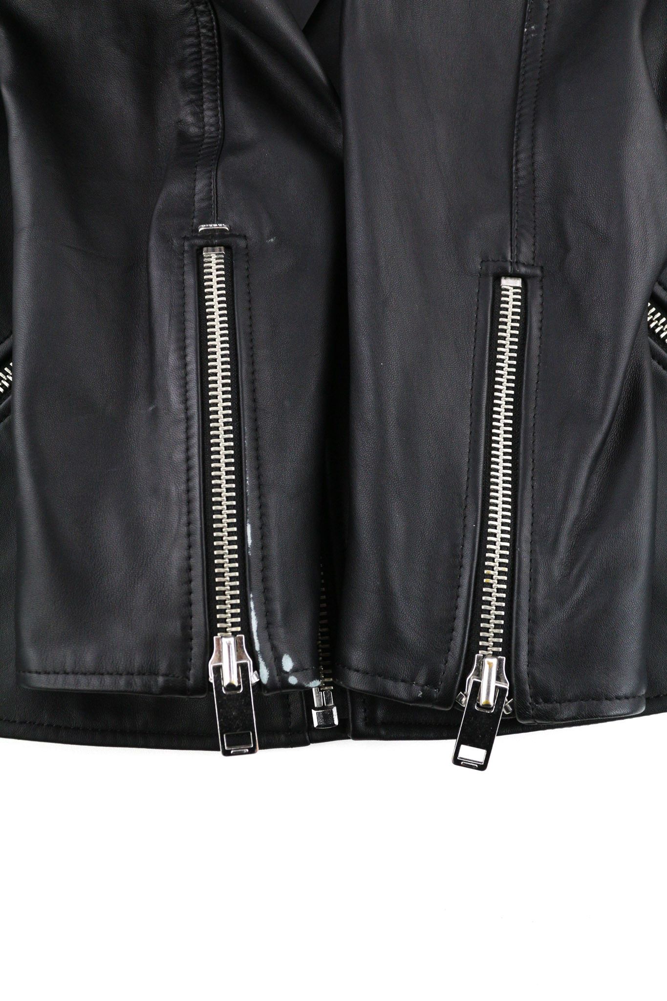 Diesel R-PUSMIR M Black Sheep Leather Zip Lined Jacket 81721 Size US M / EU 48-50 / 2 - 11 Thumbnail