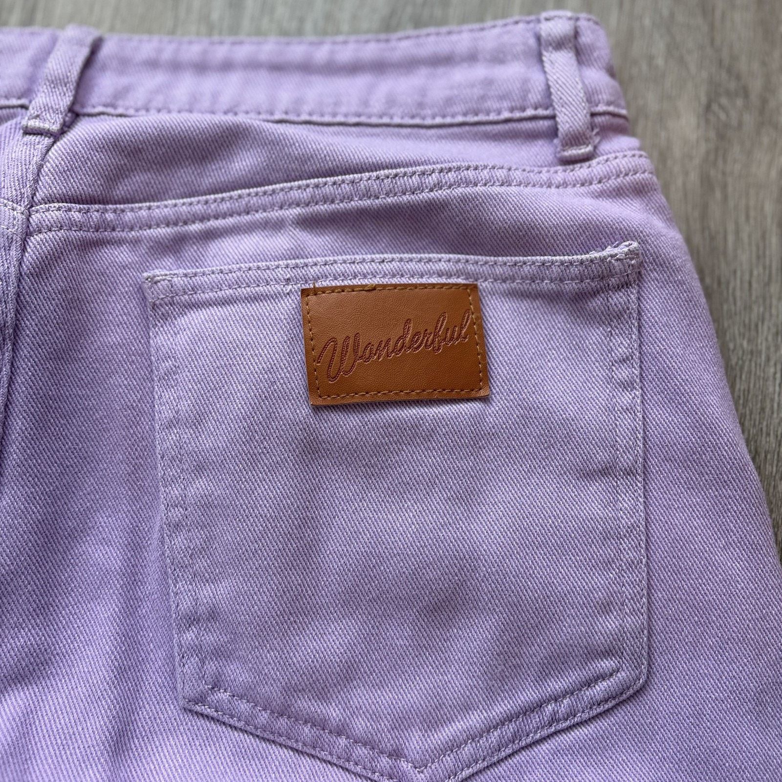 Shein SHEIN Women Purple Wide Leg Jeans High Rise Baggy Y2K Size L Size 40" / US 18 - 6 Thumbnail