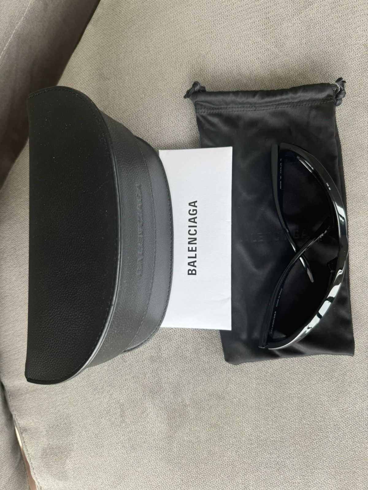 Balenciaga Fennec Oval-Frame Sunglasses Size ONE SIZE - 5 Thumbnail
