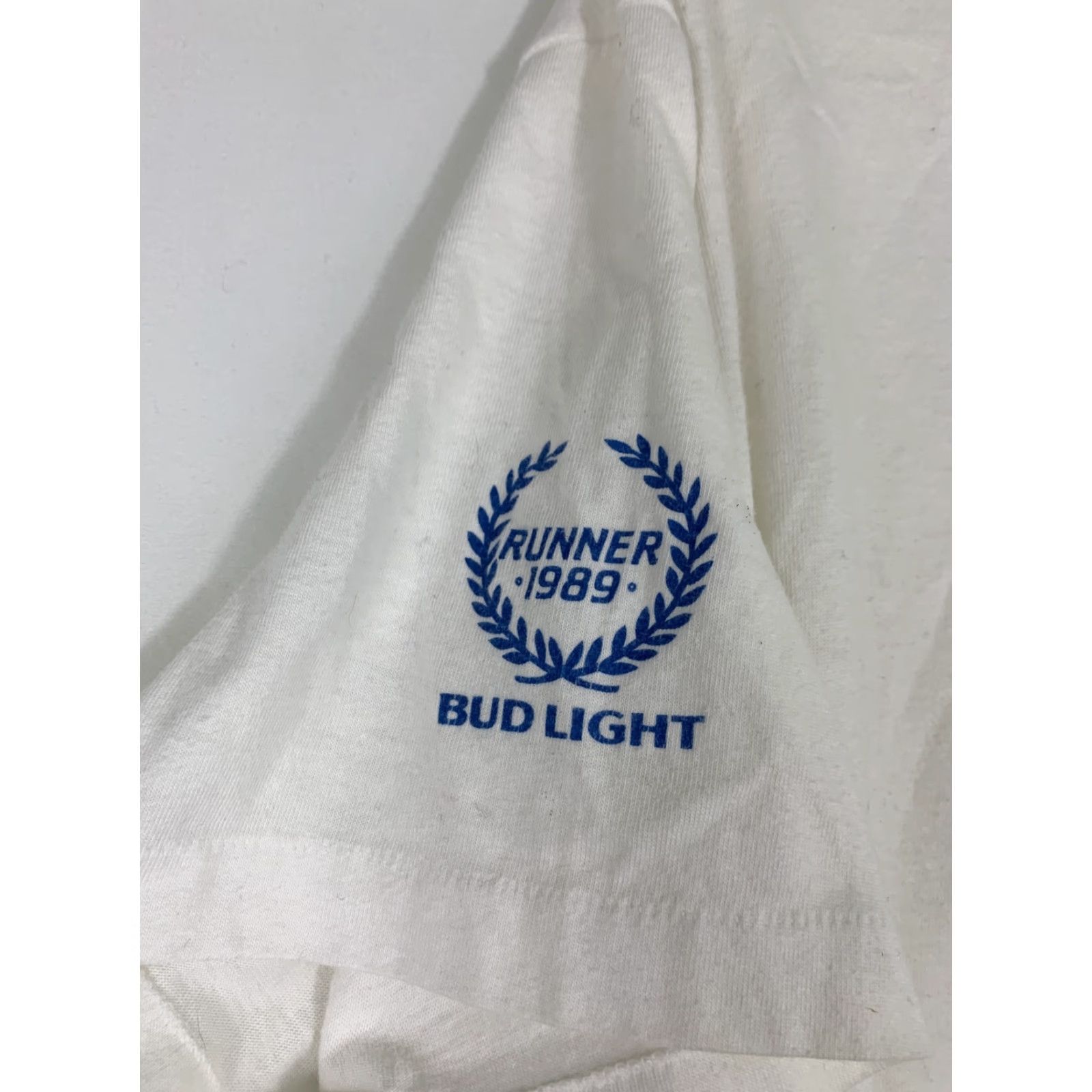 Anvil VINTAGE Anvil Polo Shirt Men XL White Cotton Blend Marathon Runner 1989 Santa Cruz Wharf To Wharf Shirt Size US XL / EU 56 / 4 - 4 Thumbnail