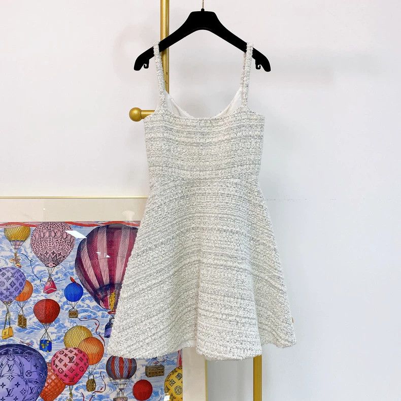 Valentino Valentino White tweed camisole dress Size XS / US 0-2 / IT 36-38 - 2 Thumbnail