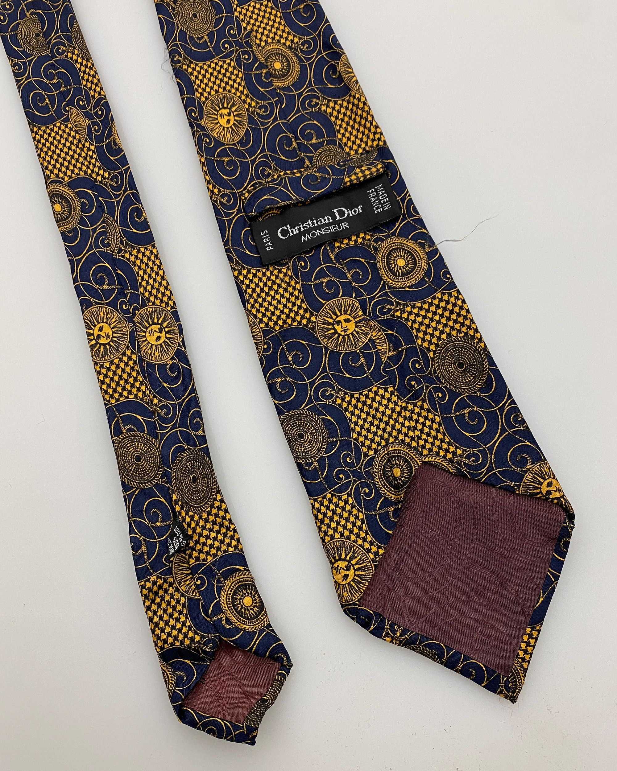 Christian Dior Monsieur 1990s Sun Pattern Tie Size ONE SIZE - 2 Thumbnail