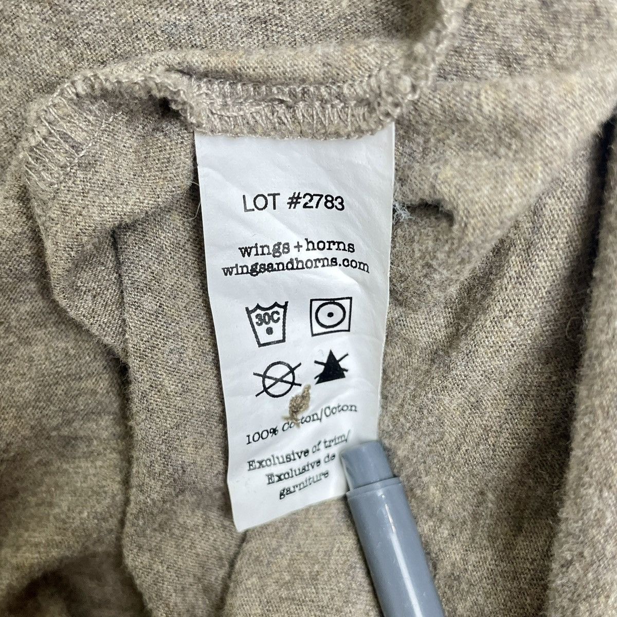 Wings + Horns Long Sleeve Henley Size US L / EU 52-54 / 3 - 4 Thumbnail