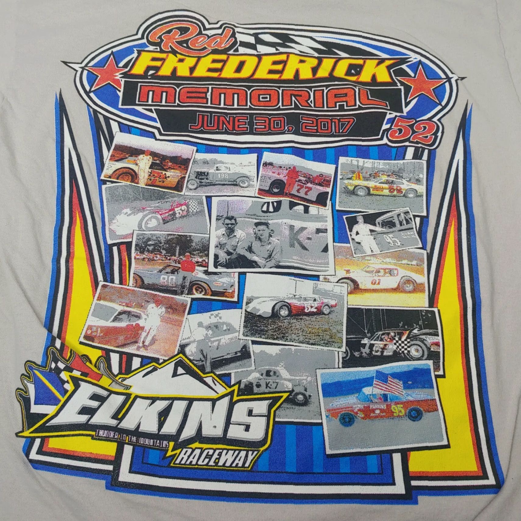 Gildan VINTAGE Elkins Raceway Shirt Adult Medium Red Frederick Memorial Race Camaro Graphic Crew Neck Men Size US M / EU 48-50 / 2 - 4 Thumbnail