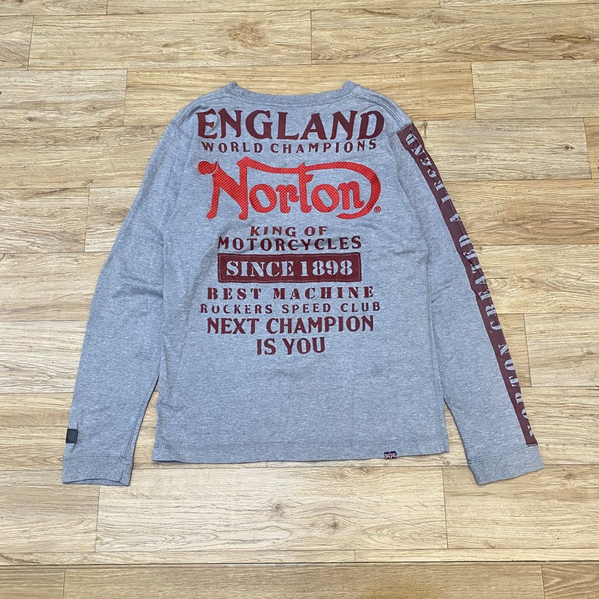 Norton Vintage Norton Motorcyles Long Sleeve Shirt Size US M / EU 48-50 / 2 - 1 Thumbnail