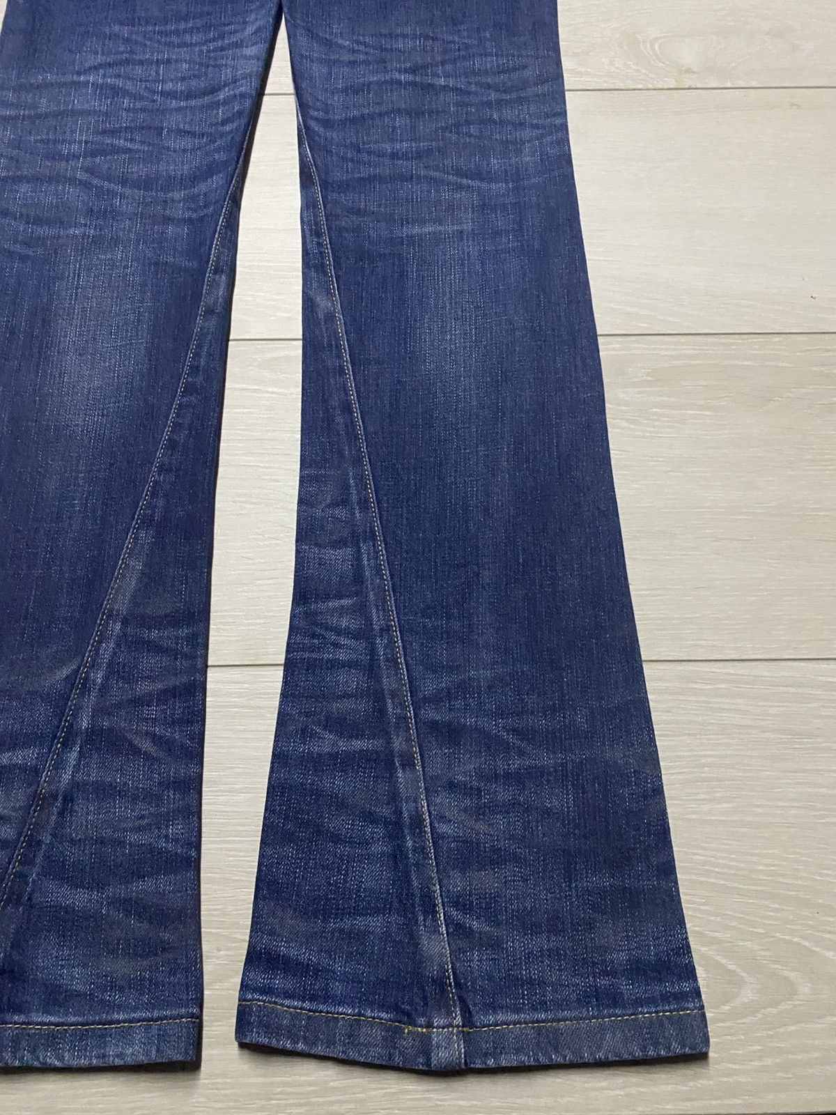 Tornado Mart Vintage Tornado Mart Blue Wash Twist Leg Bootcut Flare Jeans Size US 32 / EU 48 - 10 Thumbnail
