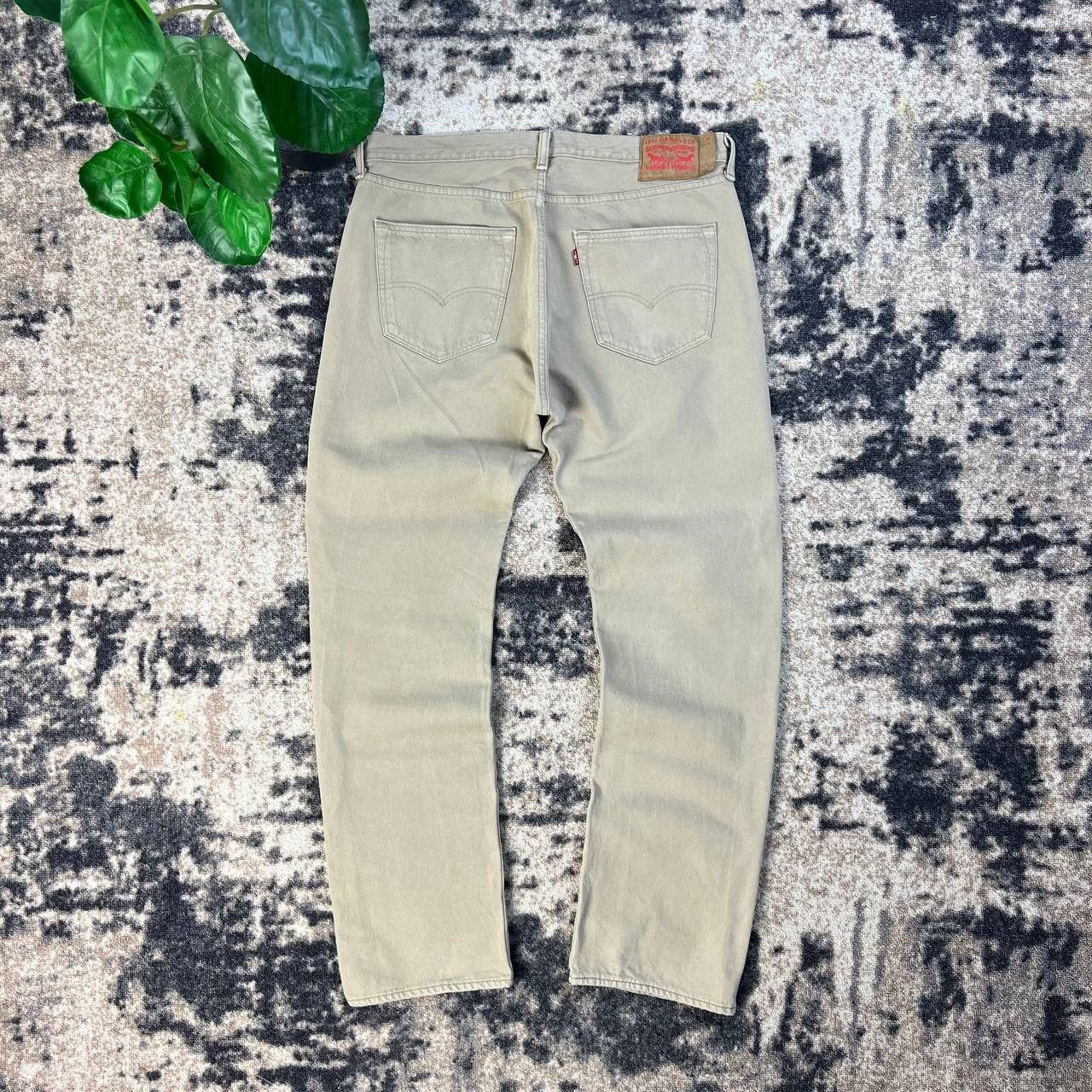 Levi's 501 Levis Vintage Beige Denim Jeans Streetwear Style Size US 36 / EU 52 - 1 Thumbnail