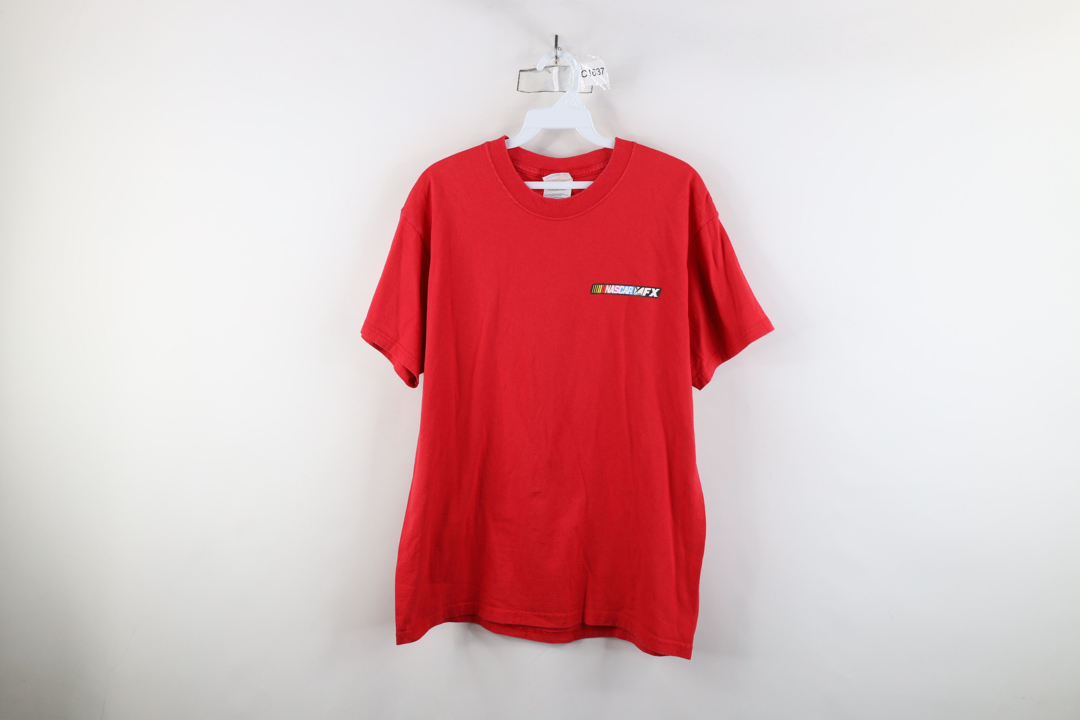 Vintage Vintage 90s Y2K NASCAR Spell Fox FX Television T-Shirt Red Size US M / EU 48-50 / 2 - 1 Thumbnail