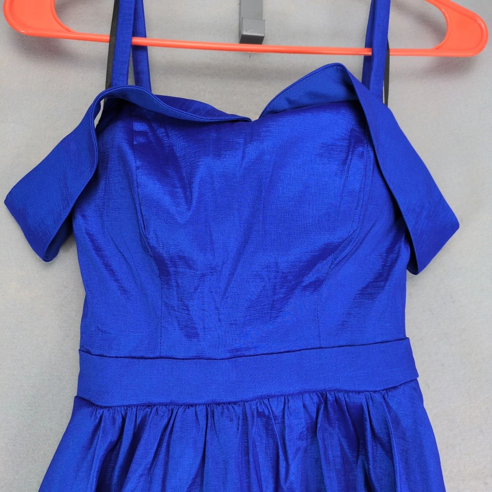 Other B Darlin Satin Dress Junior's 1/2 Off-Shoulder High-Low Hem Size S / US 4 / IT 40 - 8 Thumbnail