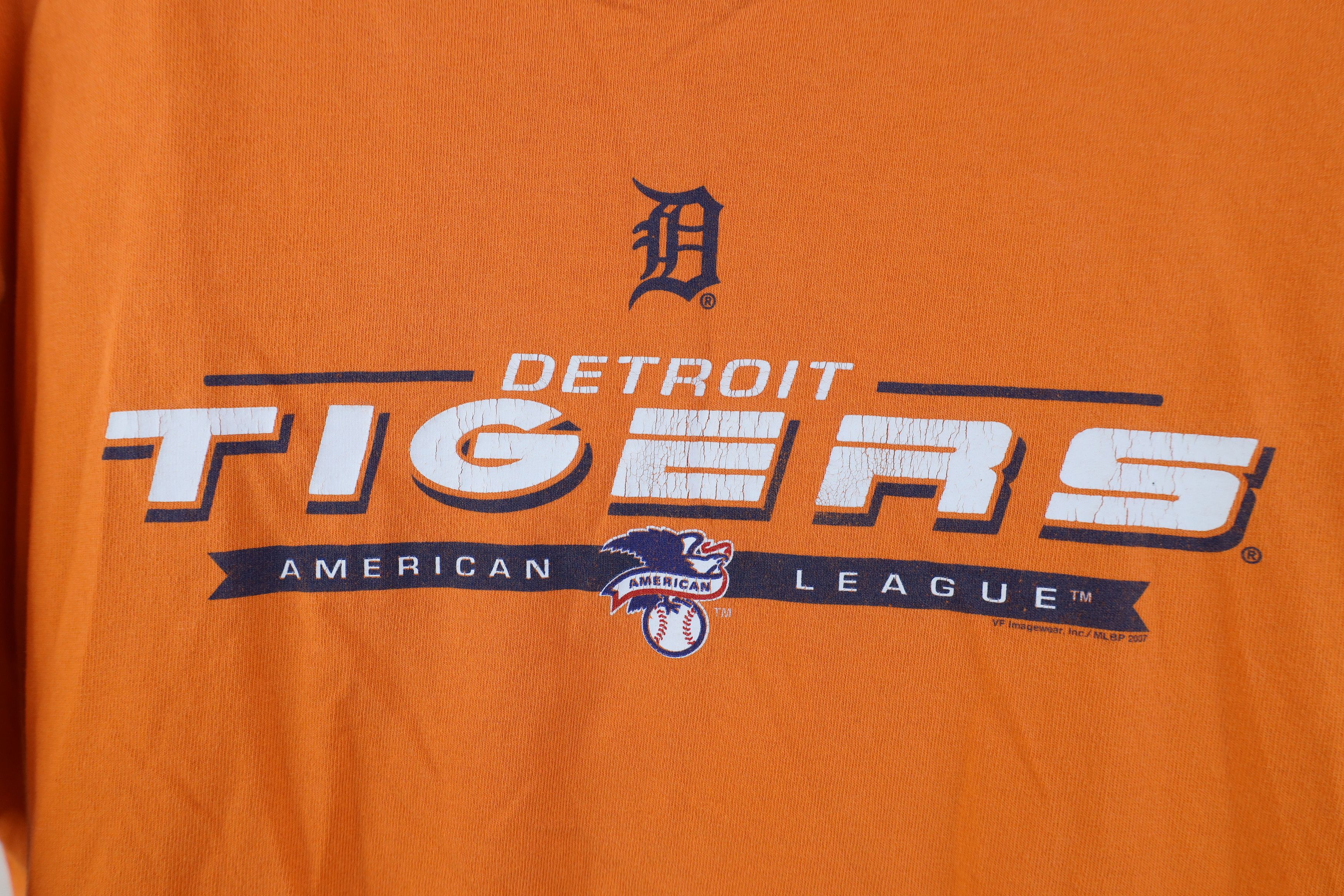 Vintage Vintage Y2K 2007 English D Detroit Tigers Baseball T-Shirt Size US L / EU 52-54 / 3 - 4 Thumbnail