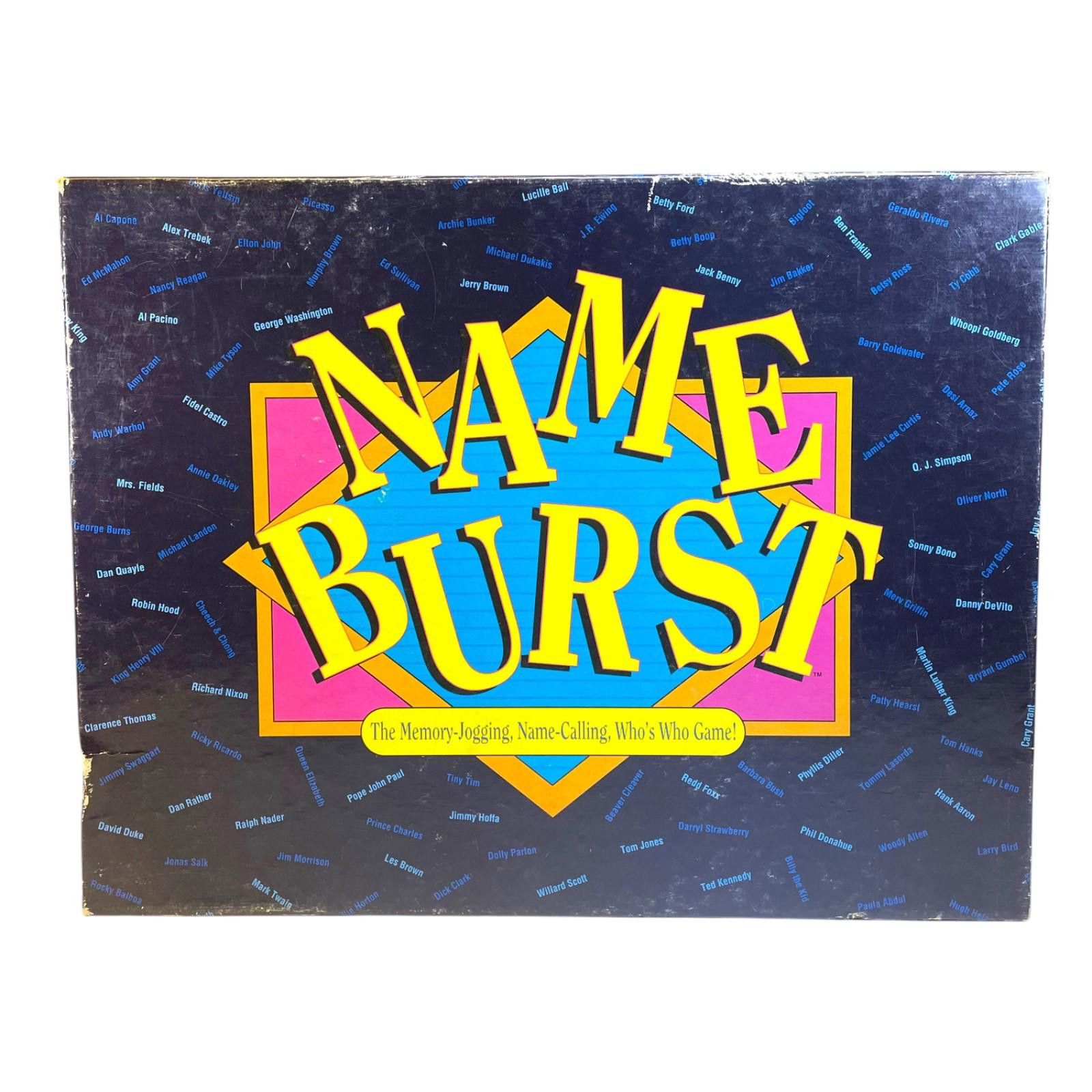 Other Vintage 1992 Name Burst Board Game Complete Trivia Game 90s Size ONE SIZE - 1 Thumbnail