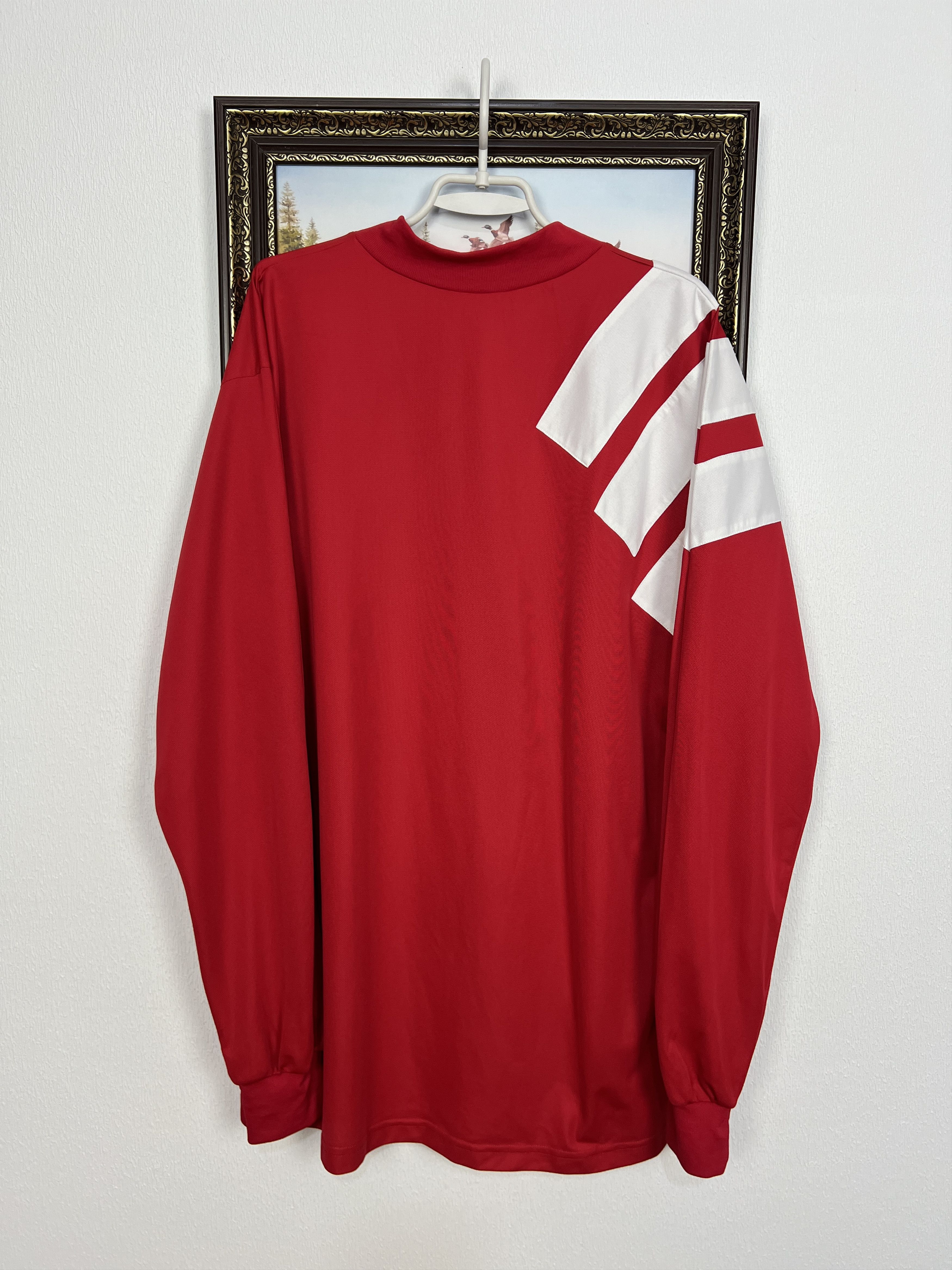 Adidas Vintage Equipment Football Template Shirt Long Sleeve Jersey Size US XXL / EU 58 / 5 - 6 Thumbnail