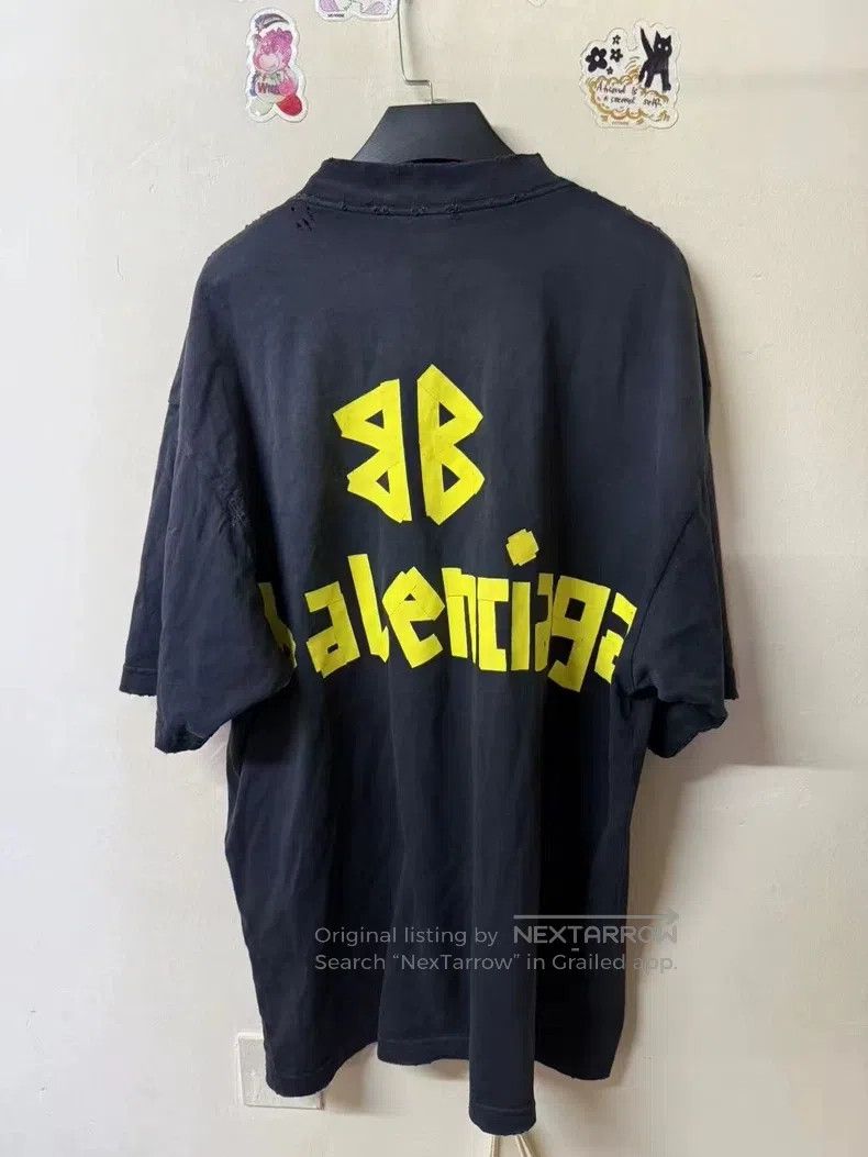 Balenciaga Balenciaga Masking Tape Short Sleeve Size US M / EU 48-50 / 2 - 2 Thumbnail