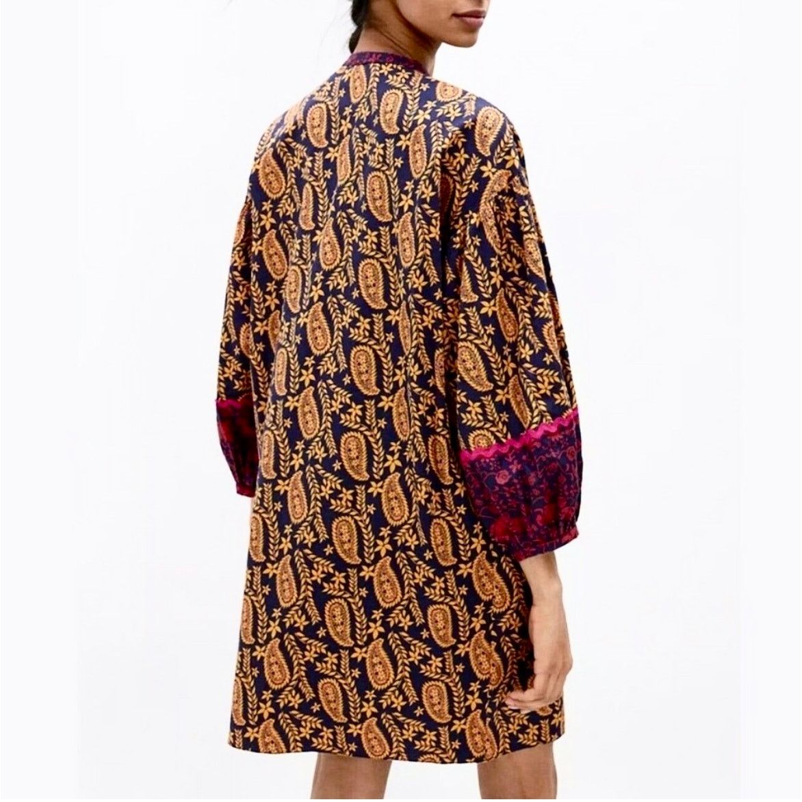 Sachin & Babi Sachin & Babi Celestine Paisley Print Tunic Shift Dress Size XS / US 0-2 / IT 36-38 - 2 Thumbnail