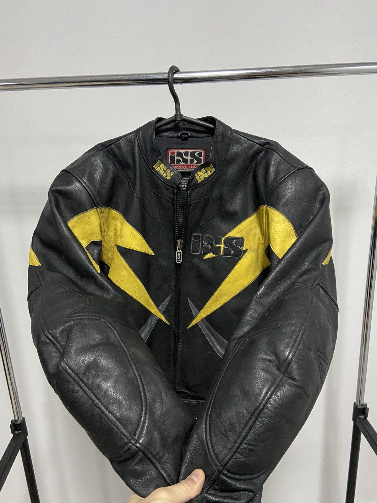 Vintage IXS MOTO Racing Leather Jacket Vintage Big Logo Size US L / EU 52-54 / 3 - 7 Thumbnail