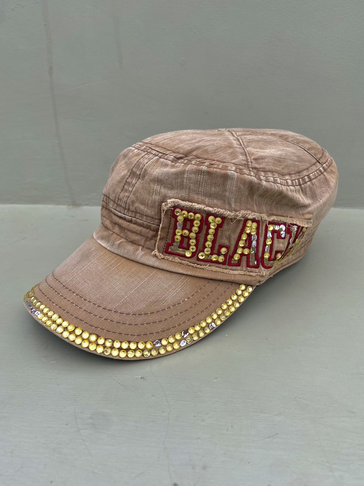 Hysteric Glamour × If Six Was Nine × Japanese Brand 2000s black studded zircon washed patrol hat Size ONE SIZE - 1 Thumbnail