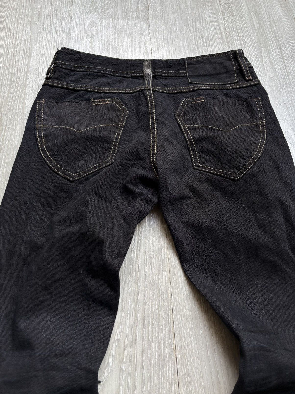 Japanese Brand Lolita distressed flare jeans Size US 28 / EU 44 - 6 Thumbnail