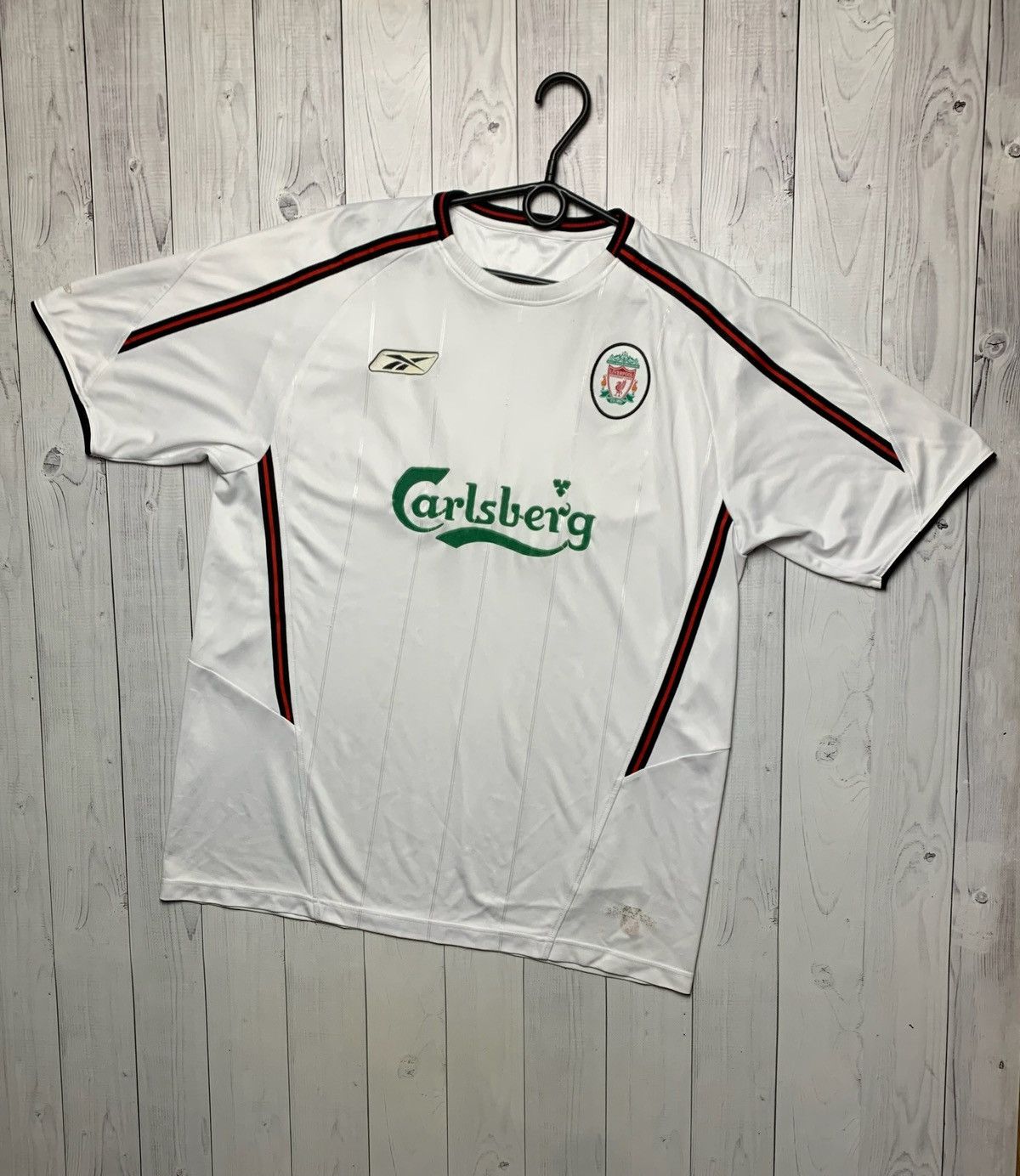 Reebok × Vintage Vintage Reebok Liverpool soccer jersey size XL carlsberg Size US XL / EU 56 / 4 - 1 Thumbnail