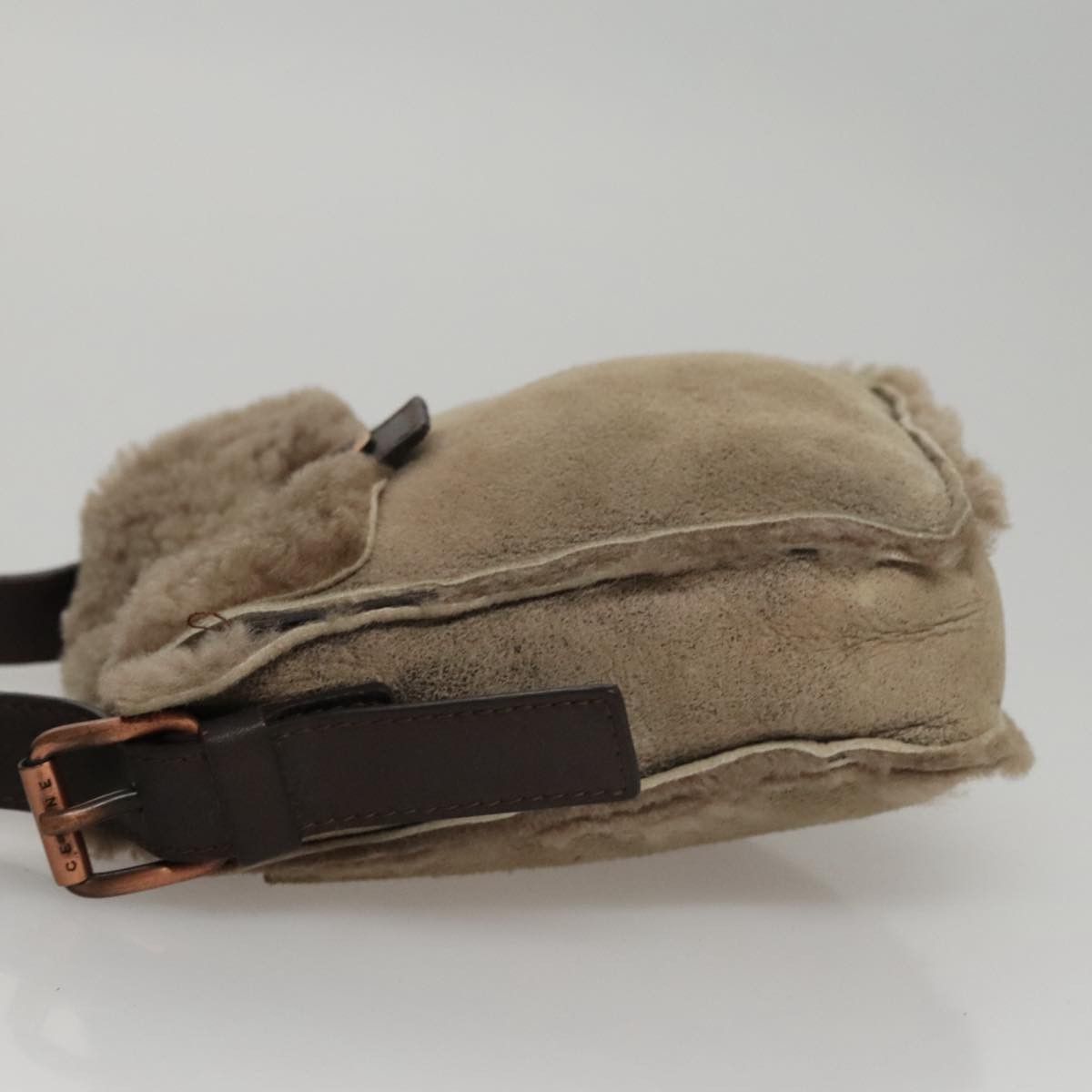 Celine CELINE Shoulder Bag Mouton Beige Size ONE SIZE - 4 Thumbnail