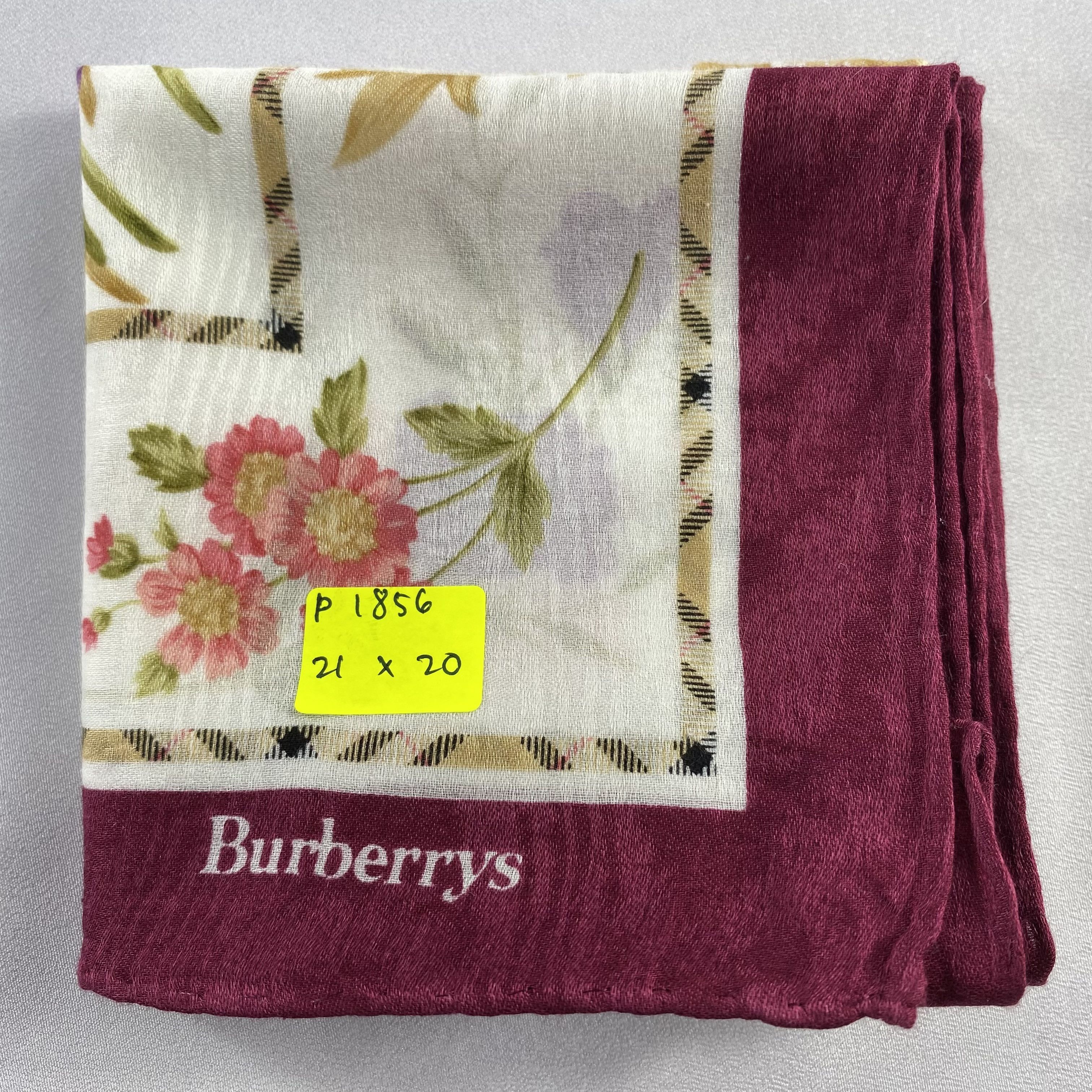 Burberry × Vintage Burberry Handkerchief / Neckerchief / Bandana-P1856 Size ONE SIZE - 5 Thumbnail