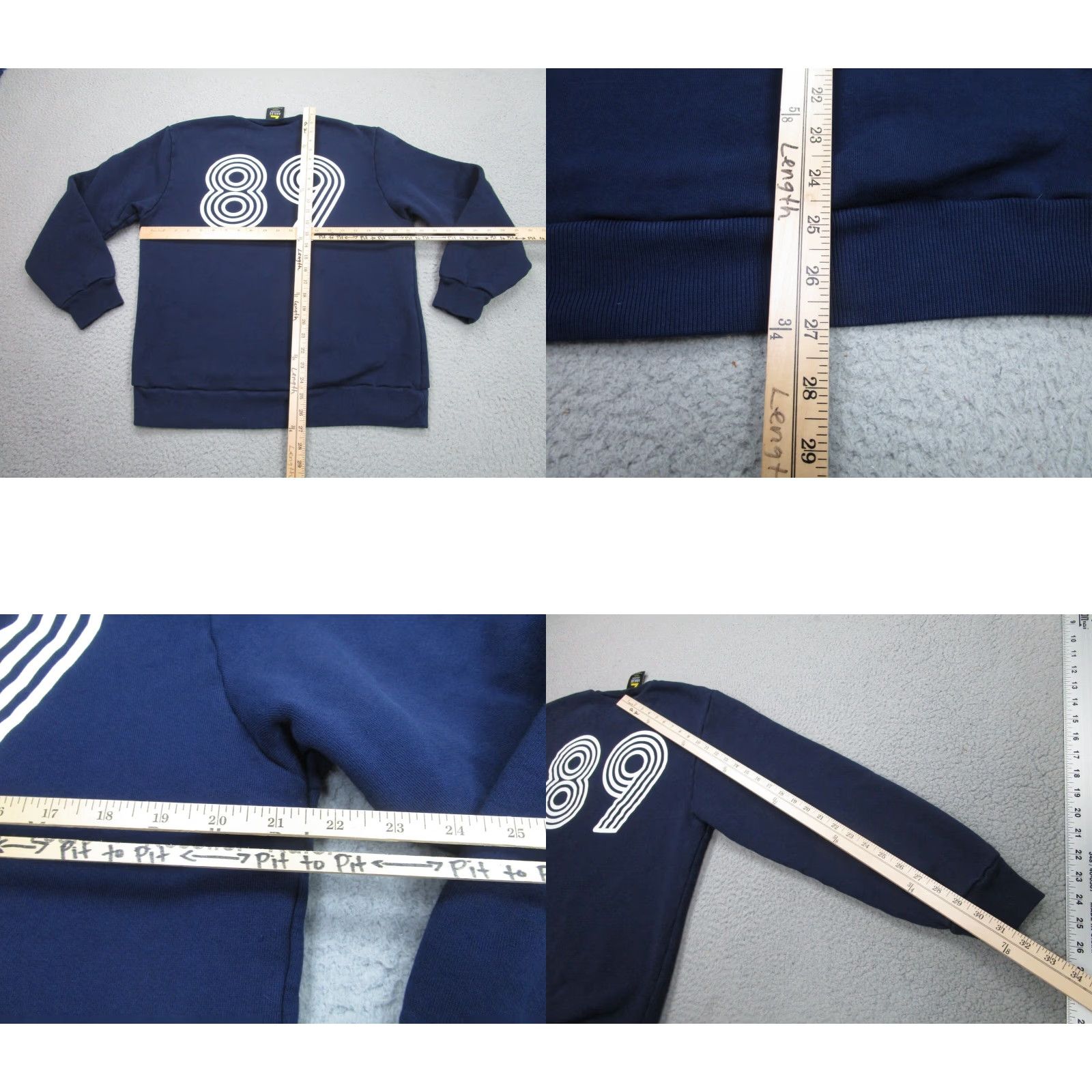 Agolde Agolde Sweater Womens Medium Blue Crewneck Sweatshirt Relaxed 90 Associated Size M / US 6-8 / IT 42-44 - 8 Thumbnail