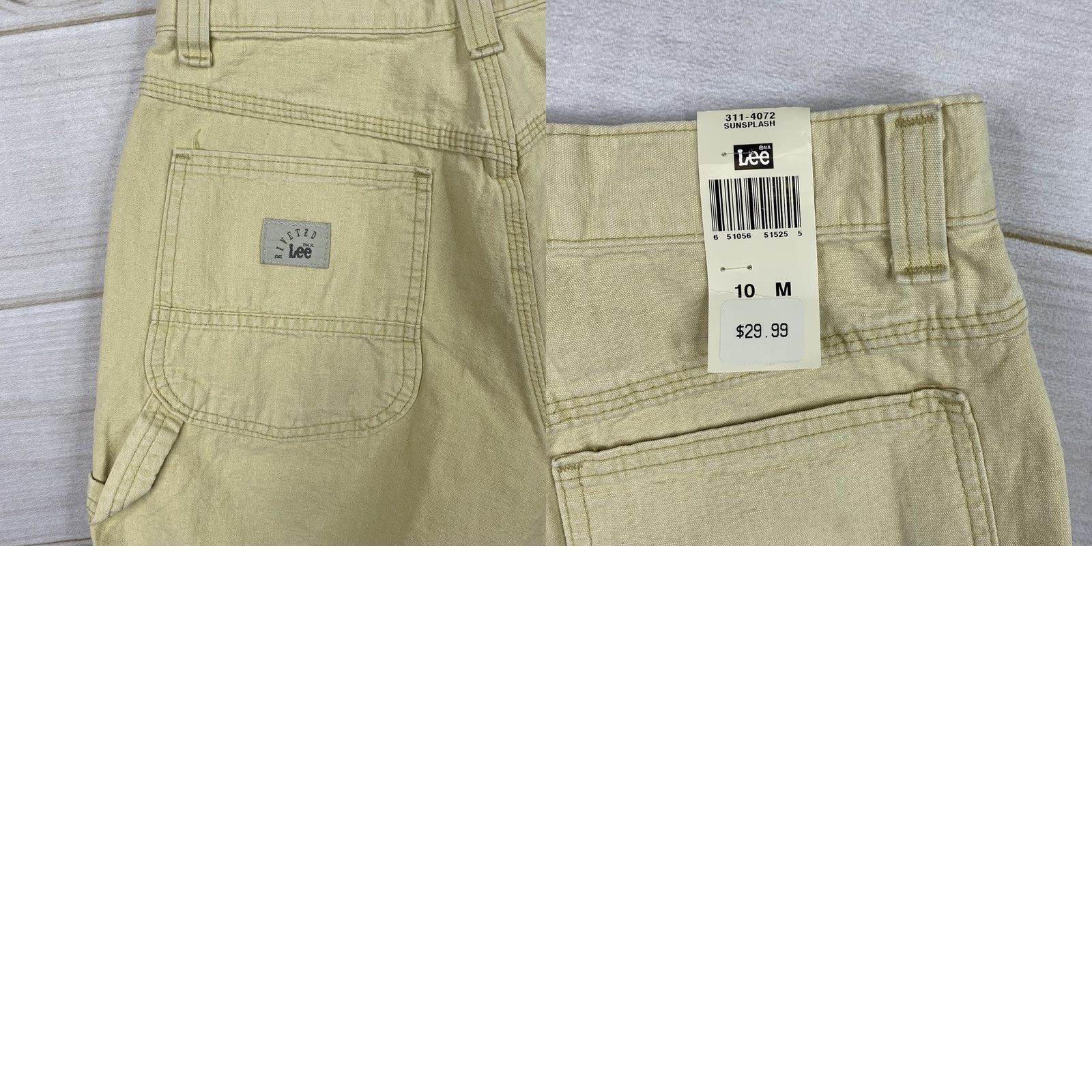 Lee VINTAGE Lee Dungarees Short High-Quality? 10 Sunsplash Yellow Carpenter Utility NWT Women Size 32" / US 10 / IT 46 - 9 Thumbnail