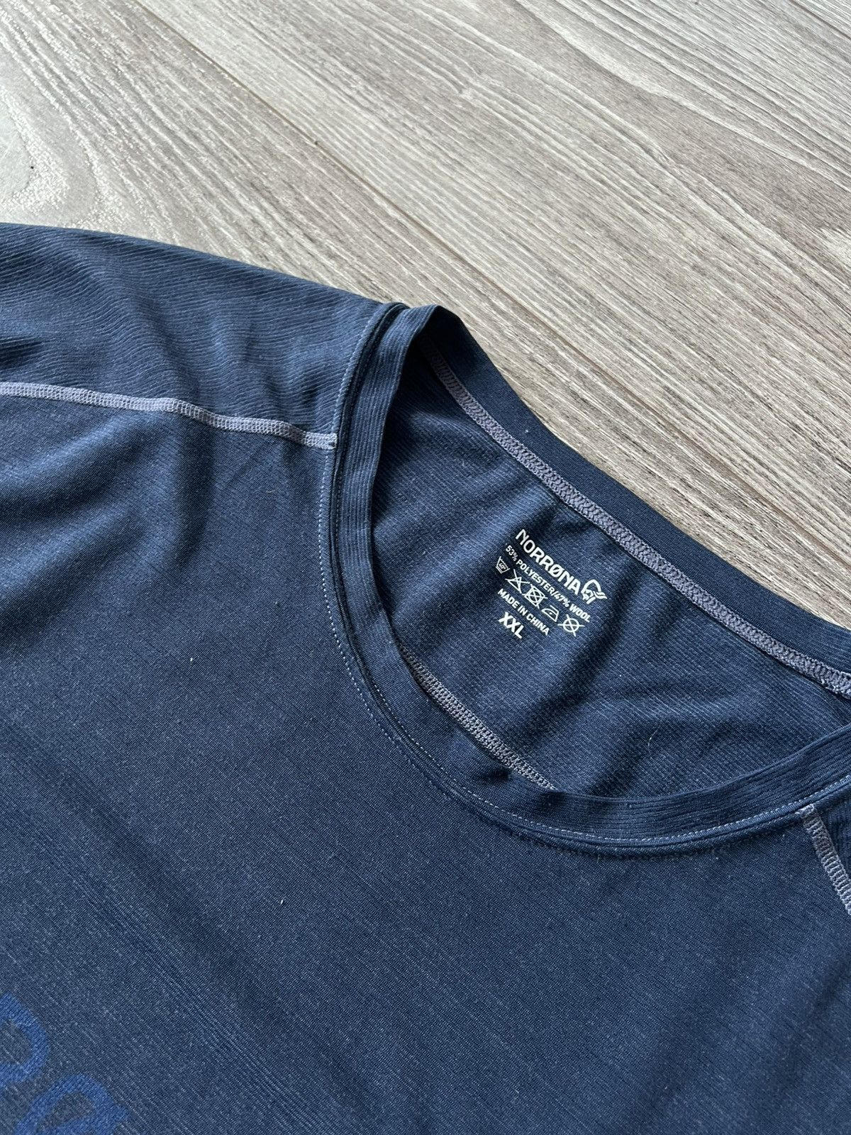 Norrona ‼️Norrona Big Logo Merino Wool Outdoor Equaliser Mens Tee‼️ Size US XXL / EU 58 / 5 - 18 Thumbnail
