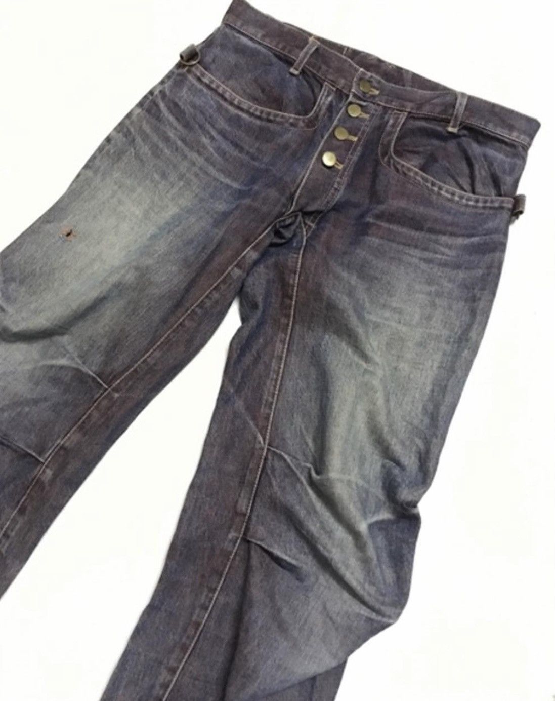 Beauty Beast BEAUTY BEAST KNEE DIMENSIONAL CUT DENIM JEANS | Grailed